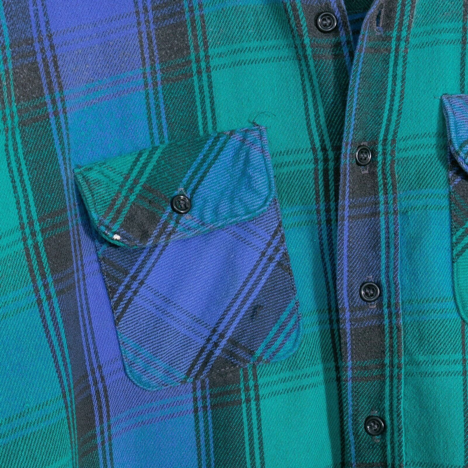 Vintage Vintage Plaid Flannel Button Up Shirt Large - Long Sleeve Size US L / EU 52-54 / 3 - 3 Thumbnail