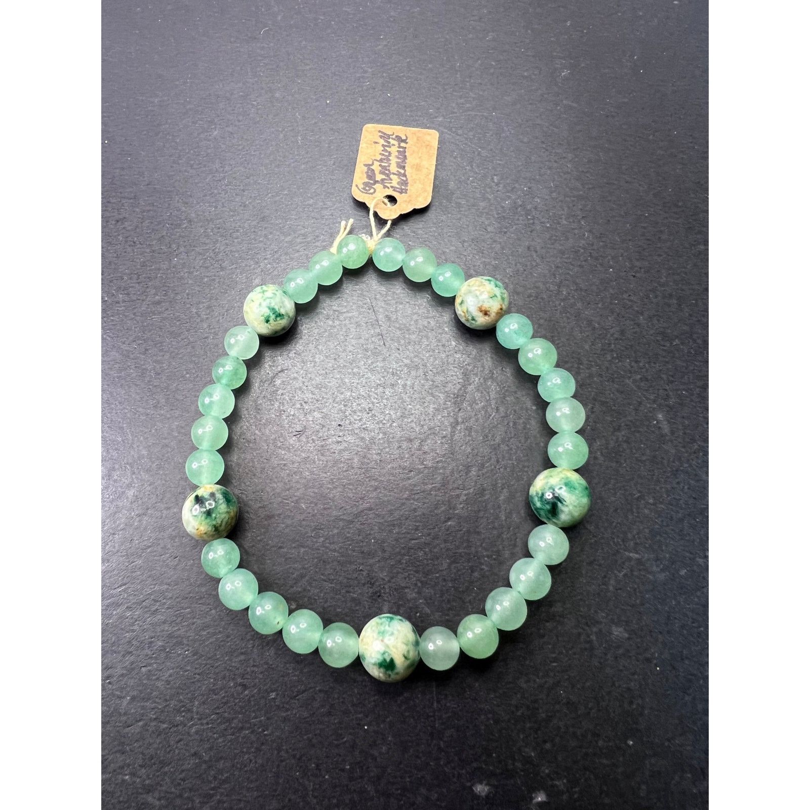 Other Green aventurine, and Hackmanite stretch bracelet 8 inch Size ONE SIZE - 1 Thumbnail