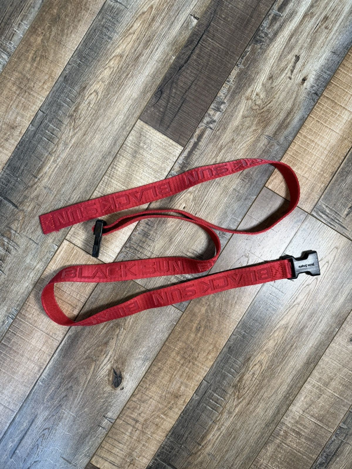 Palm Angels Extra Long Black Sun Belt in Red Size ONE SIZE - 5 Thumbnail
