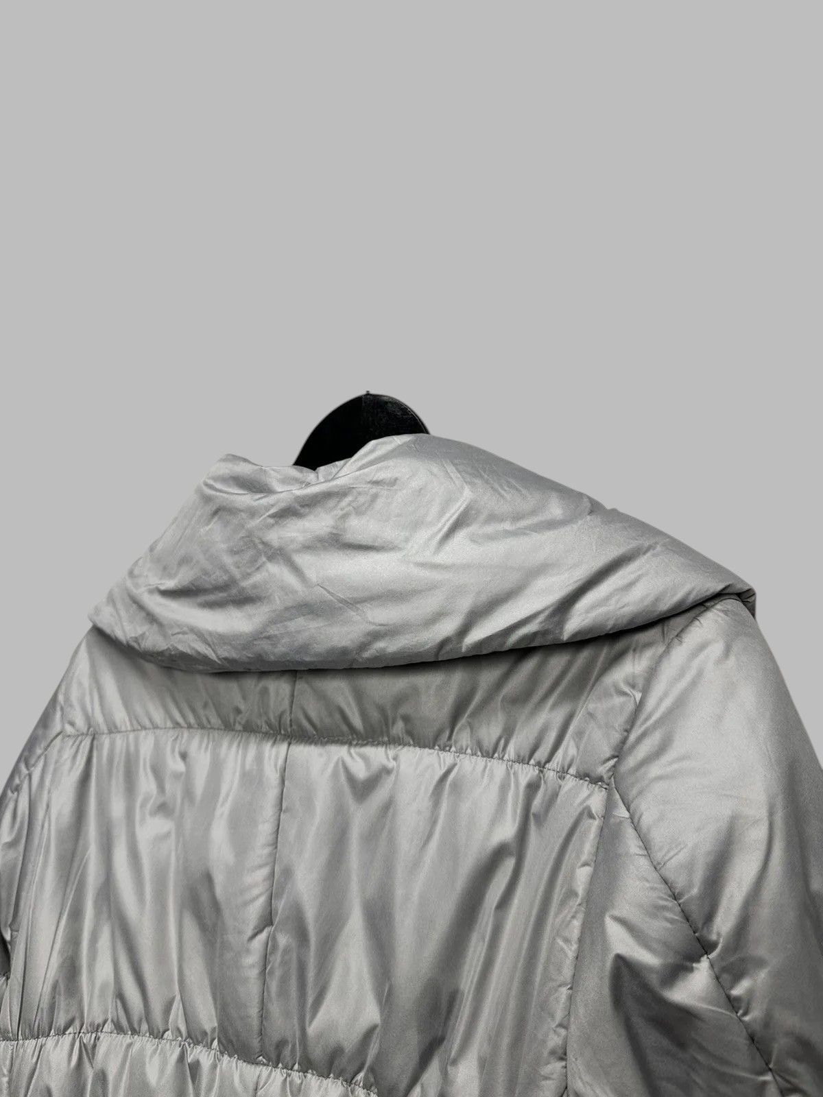 Le Grande Bleu (L.G.B.) Metallic Silver Puffer Jacket Futuristic Y2K Space Style Size S / US 4 / IT 40 - 10 Thumbnail