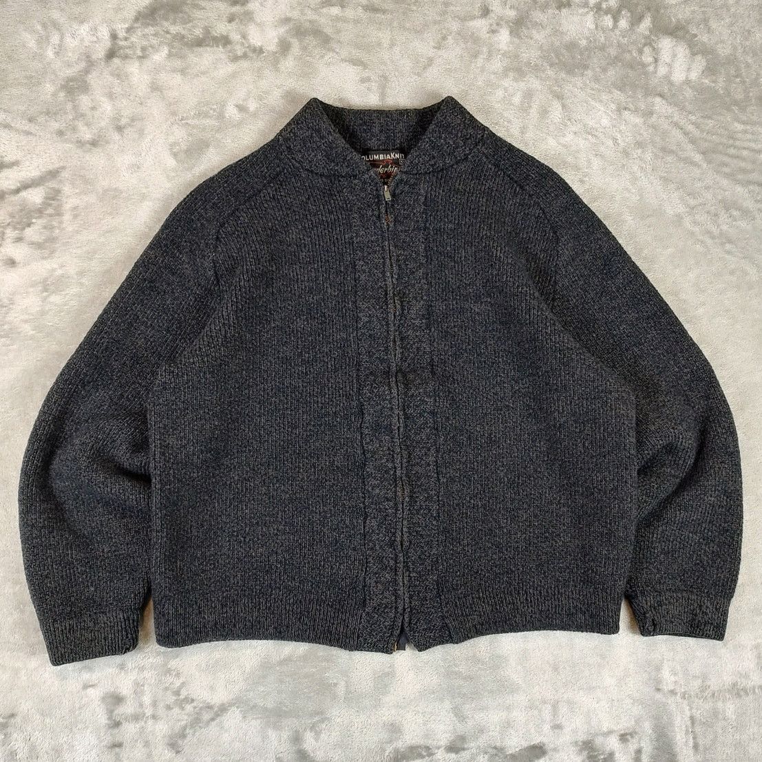 Columbiaknit VTG ColumbiaKnit Thunderbird distressed zip sweater wms XS Size XS / US 0-2 / IT 36-38 - 1 Thumbnail