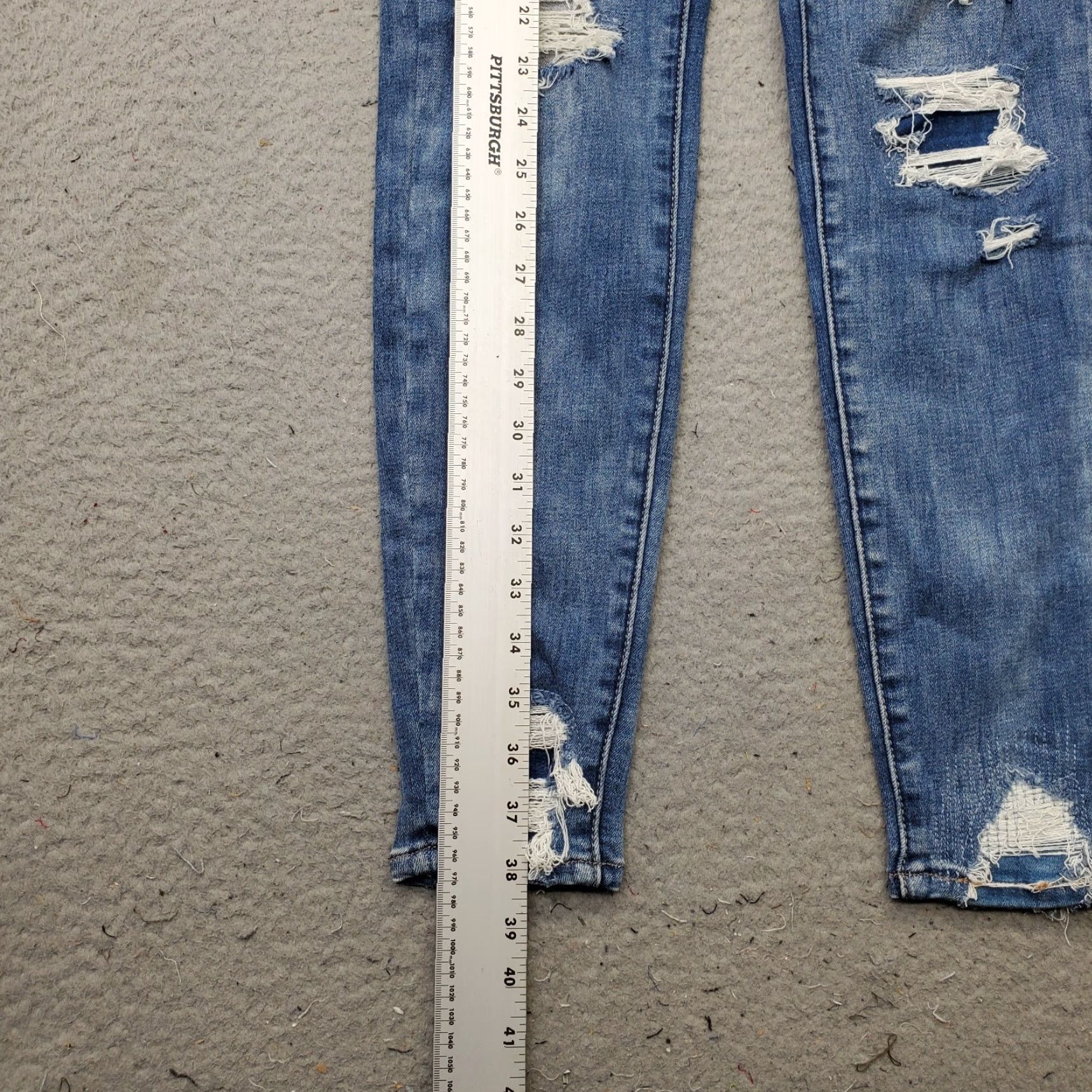 American Eagle Outfitters American Eagle Outfitters Curvy Jegging Jeans Womens 2 Blue High Rise Regular Fit Special: N/A Size 26" / US 2 / IT 38 - 3 Thumbnail