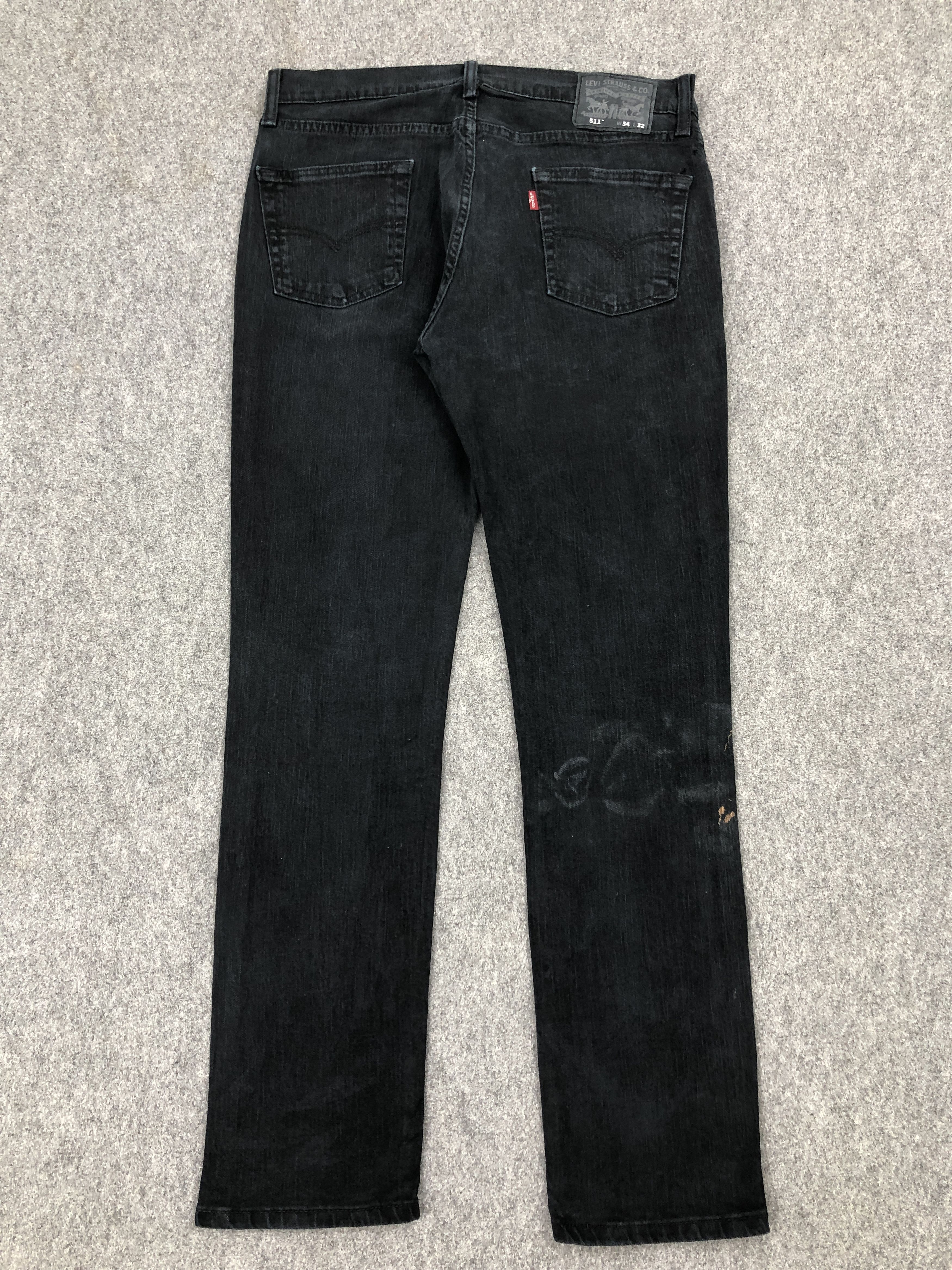 Levi's × Vintage Faded Black Vintage Levis 511 Jeans Size US 34 / EU 50 - 3 Thumbnail