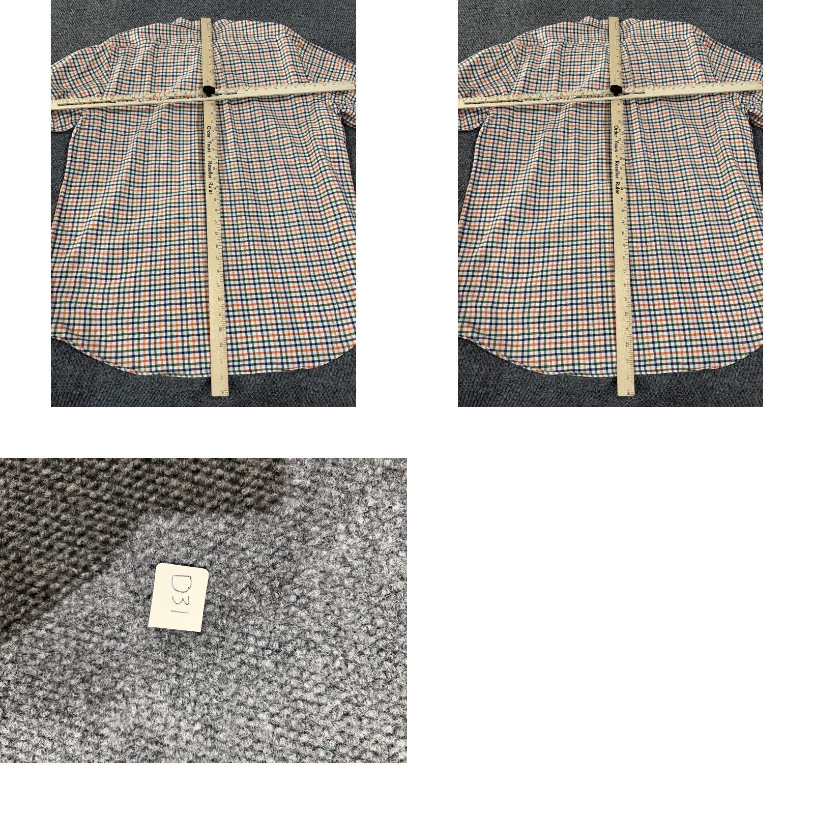 Ralph Lauren Ralph Lauren Button-Up Shirt Mens 2XL White Orange Green Check Long Sleeve Casual Size US XXL / EU 58 / 5 - 8 Thumbnail