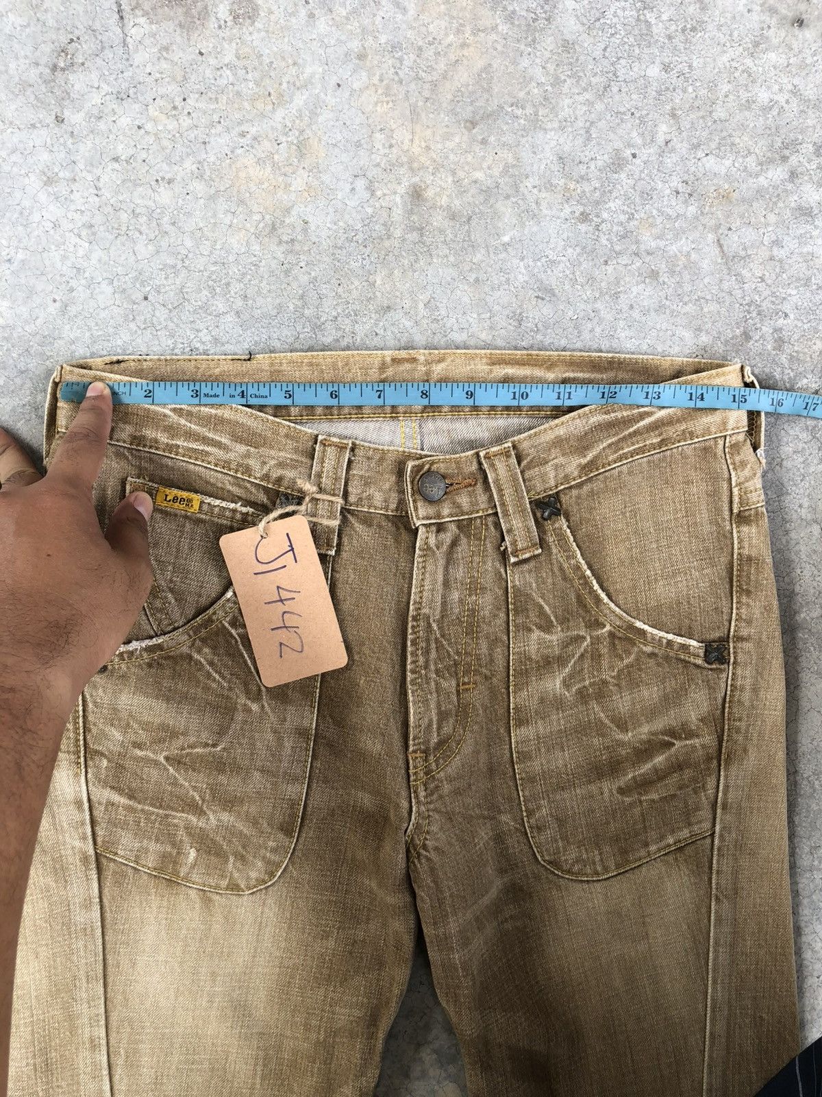 If Six Was Nine Japanese Lee Flared Jeans distressed Jeans Size US 30 / EU 46 - 20 Thumbnail