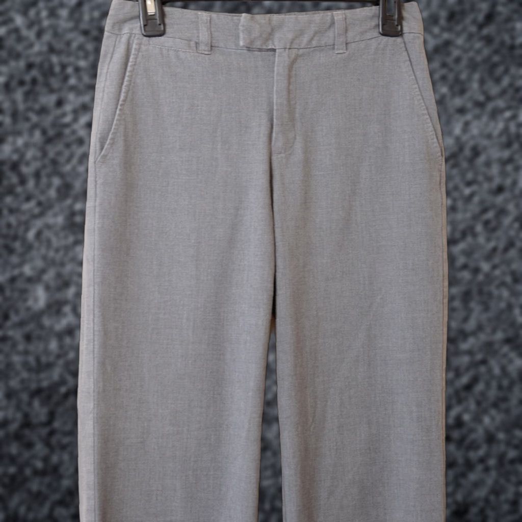 Old Navy Old Navy At Waist Esssential Stretch Straight Grey Dress Pants Women's 2 #H5-22 Size 26" / US 2 / IT 38 - 1 Thumbnail