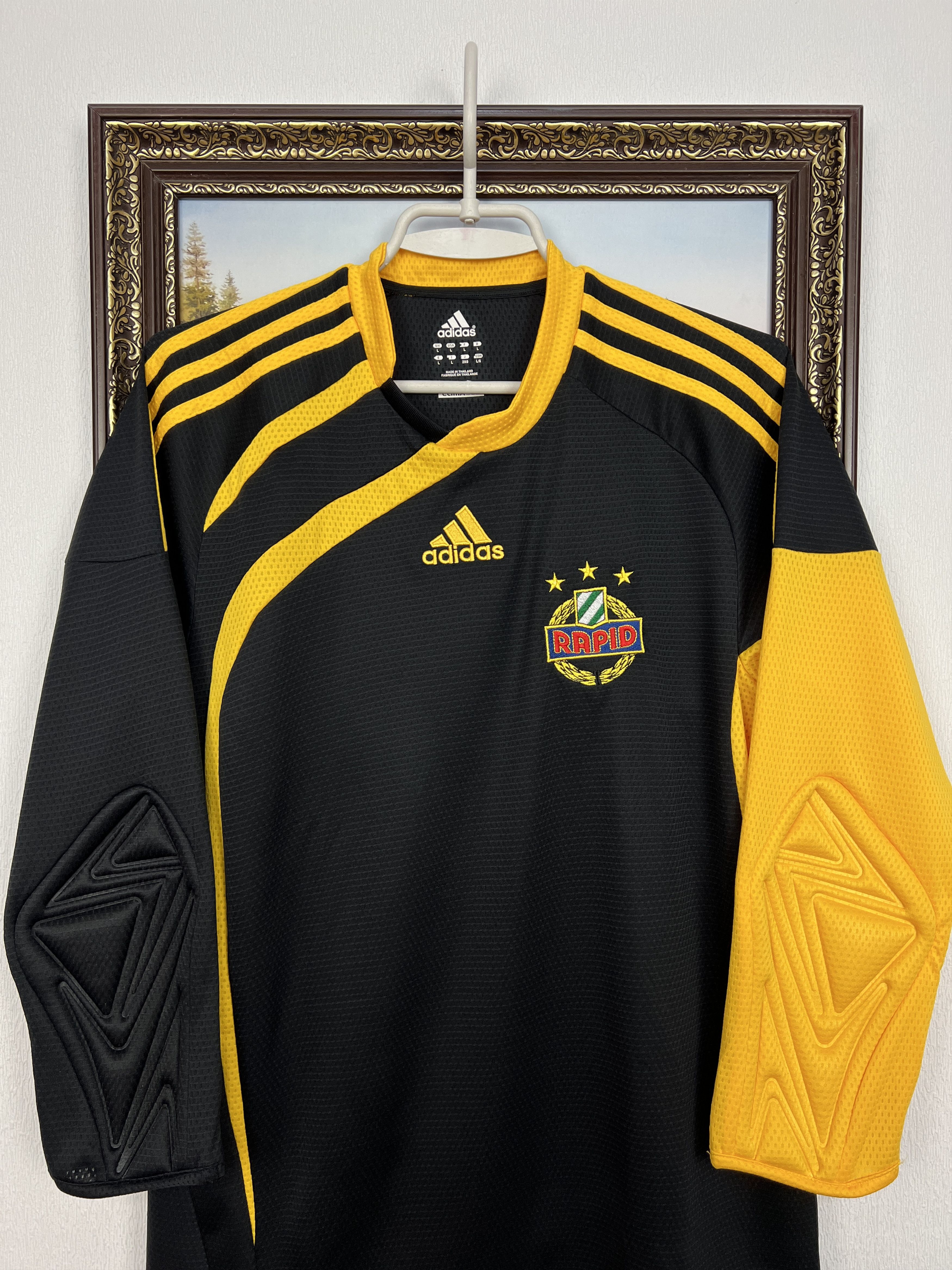 Adidas SK Rapid Wien Goalkeeper football shirt 2008 Soccer Adidas Size US L / EU 52-54 / 3 - 2 Thumbnail