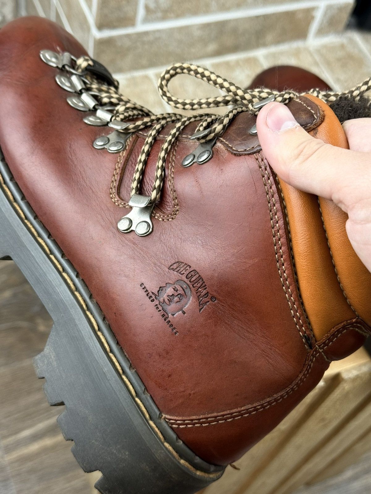 Paraboot Che Guevara Vintage Y2K Chunky Paraboot Combat Boots Size Size US 8 / EU 41 - 6 Thumbnail