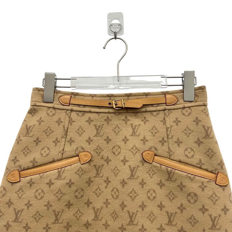 Louis Vuitton Louis Vuitton Full-print woolen skirt Size 37" - 4 Thumbnail