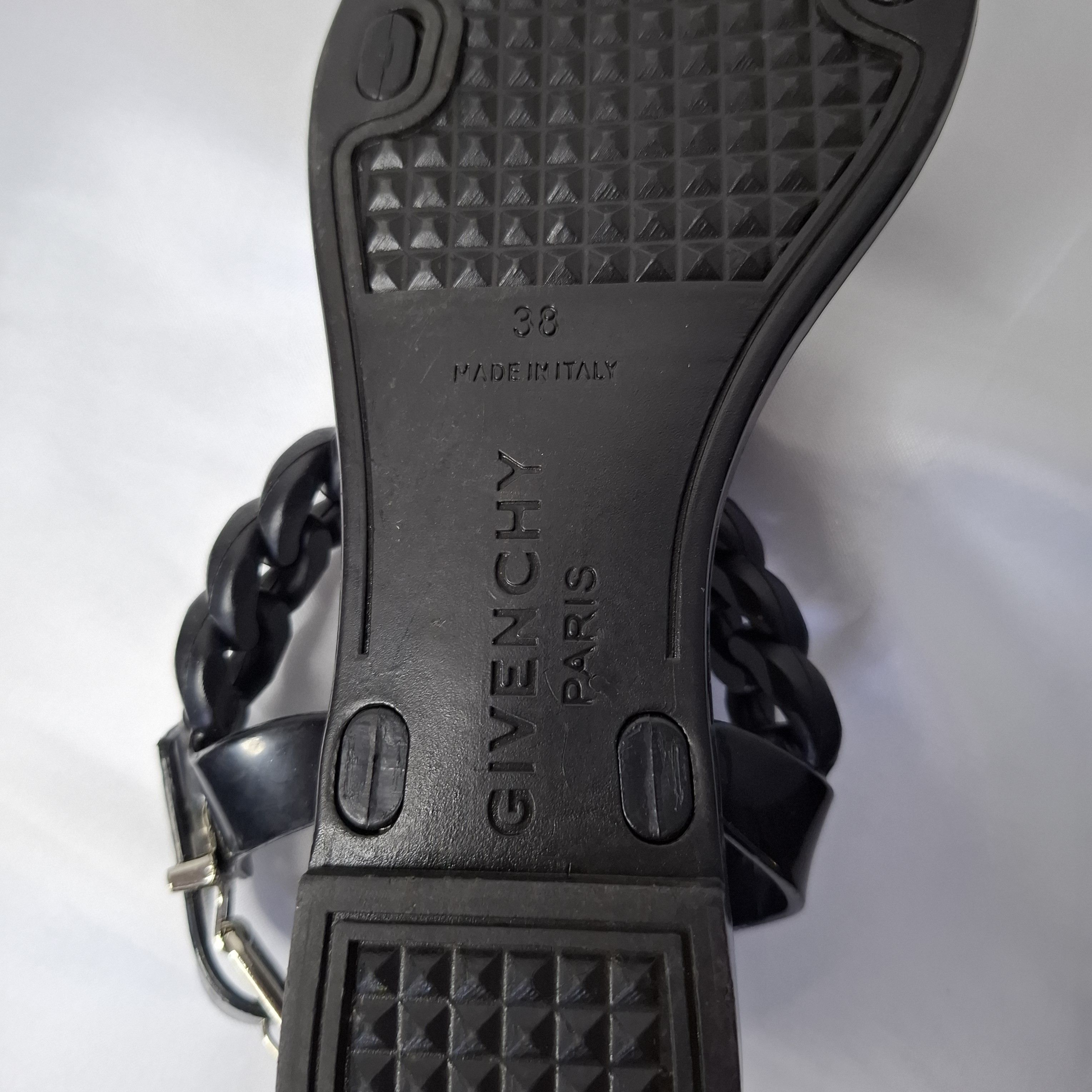 Givenchy Givenchy Jelly Chain Link Flat Open Toe Slingback Sandals Size US 7 / IT 37 - 7 Thumbnail