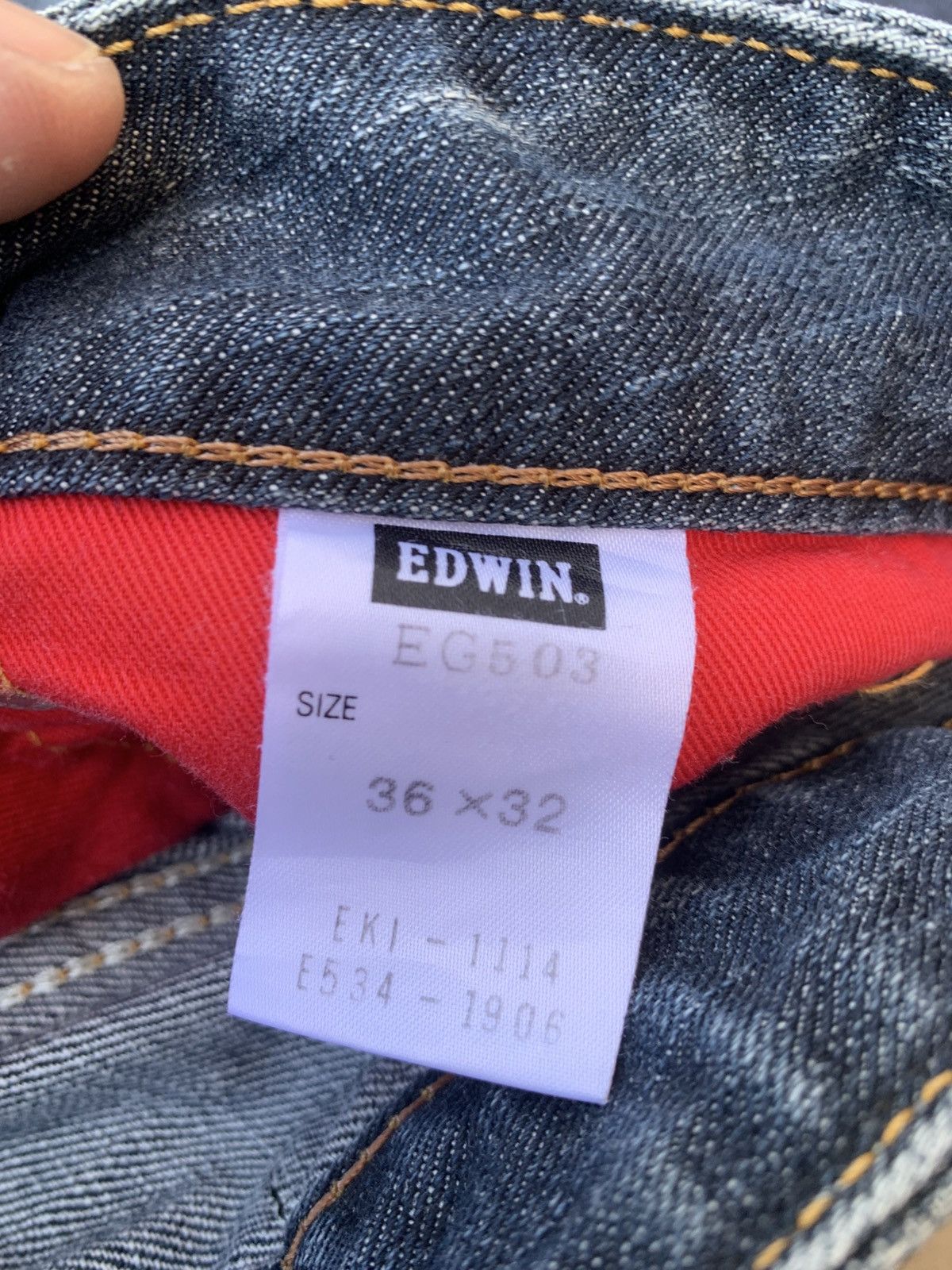Edwin VINTAGE EDWIN 503 BLUE TRIP EDGELINE Size US 36 / EU 52 - 7 Thumbnail