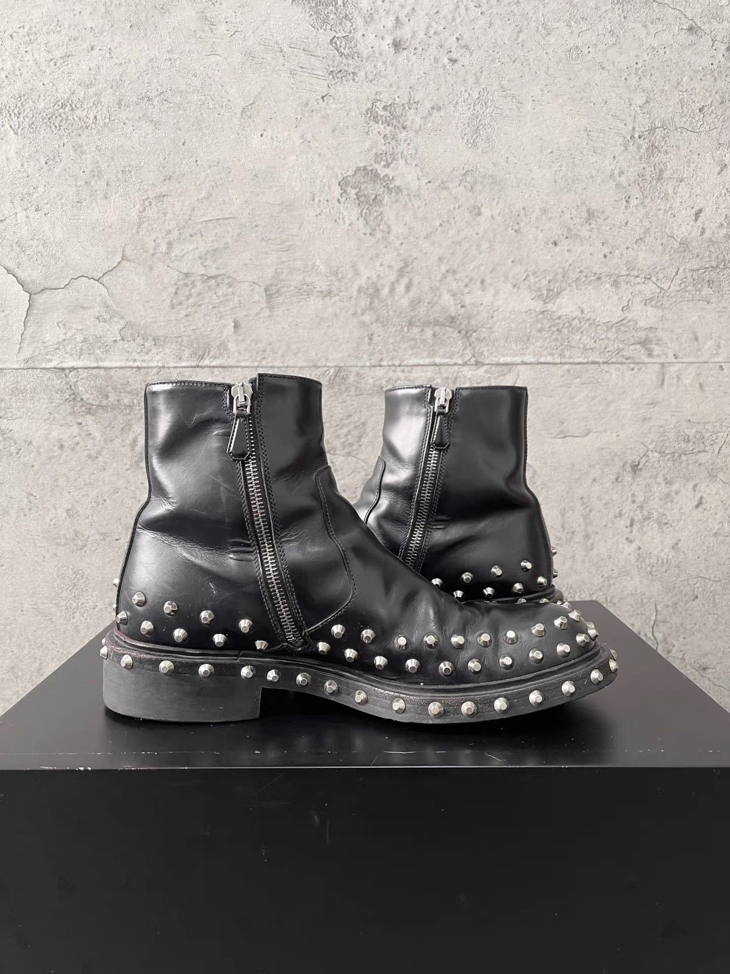 Prada Prada Frankenstein Studded Derby Chelsea Boots K34 Size US 6.5 / EU 39-40 - 5 Thumbnail