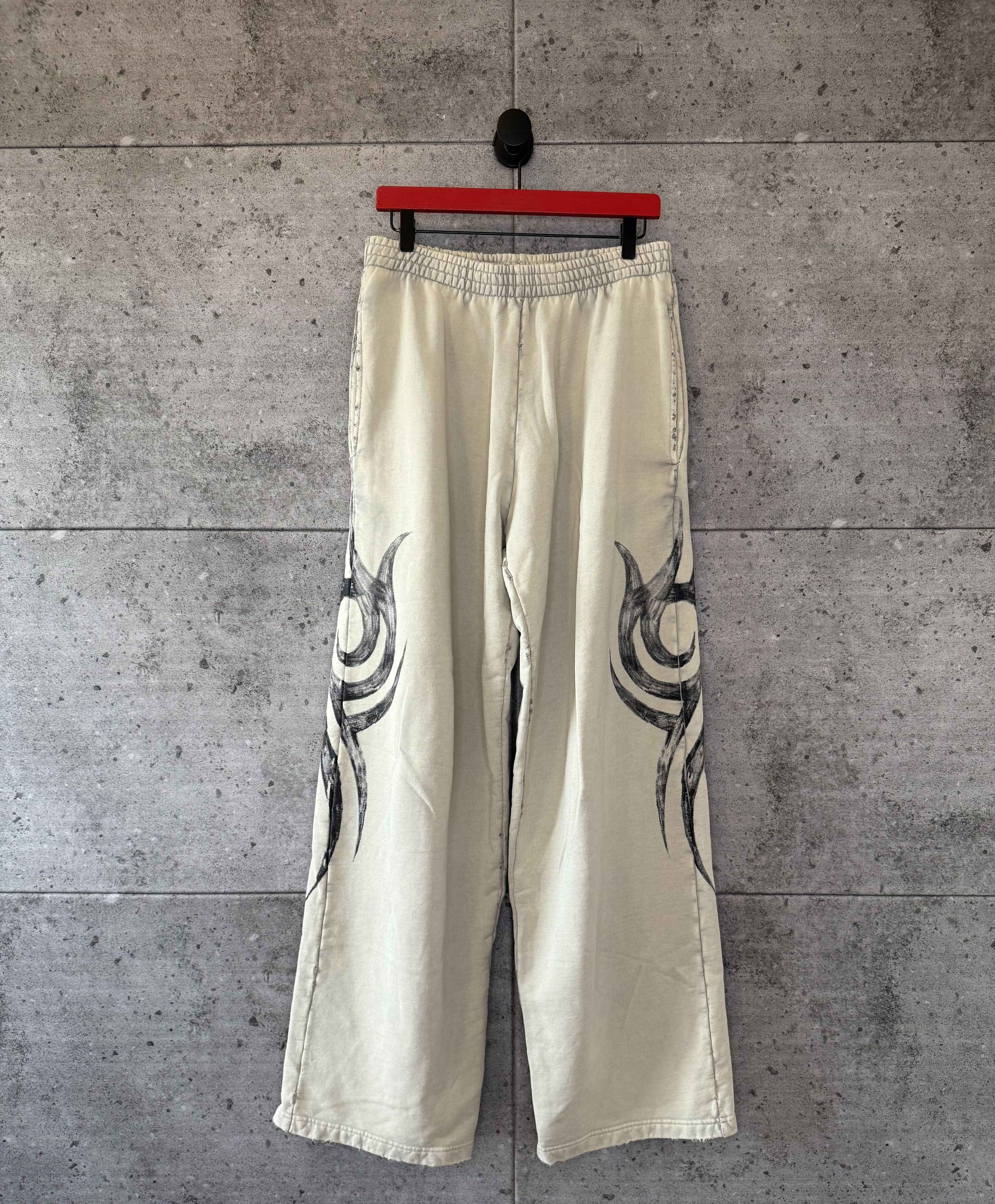 Balenciaga Balenciaga distressed baggy tribal sweatpants | Grailed