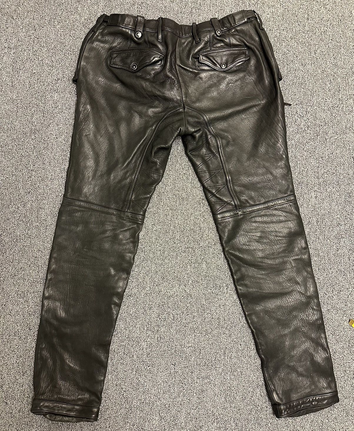 Burberry Prorsum Burberry Prorsum ss11 leather biker pants size IT 52 Size US 34 / EU 50 - 11 Thumbnail