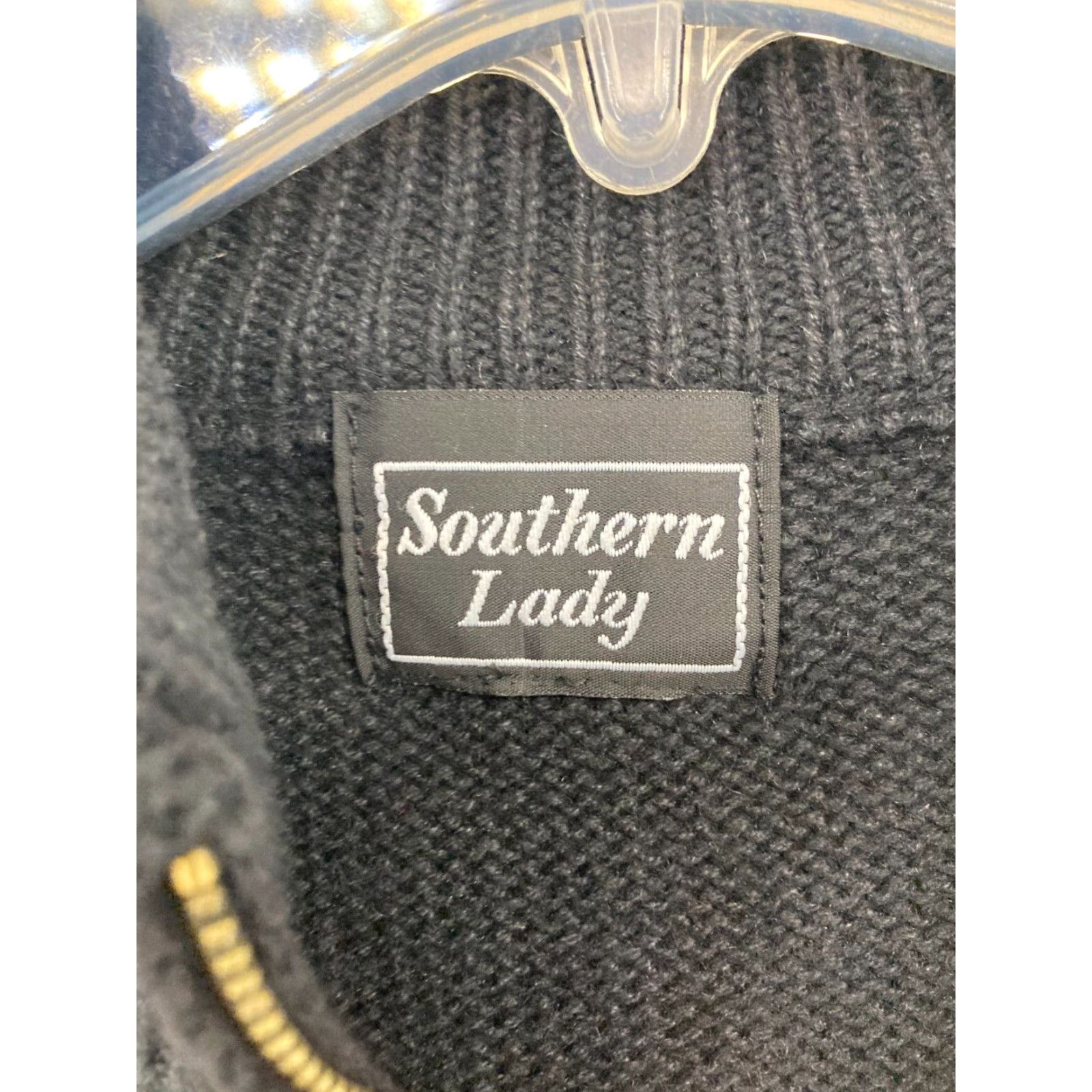 Vintage VINTAGE Southern Lady Womens Vest Sweater Large Black Geometric Fall Leaves Mushrooms 90s Womens Size L / US 10 / IT 46 - 4 Thumbnail