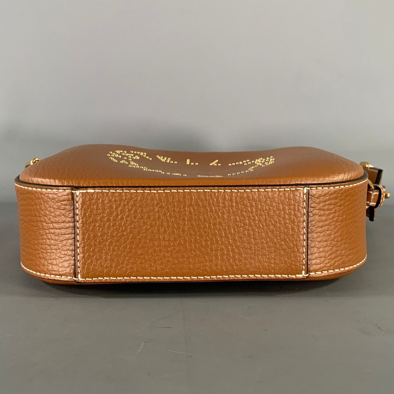 Stella McCartney STELLA McCARTNEY Brown White Studded Faux Leather Handbag Size ONE SIZE - 5 Thumbnail