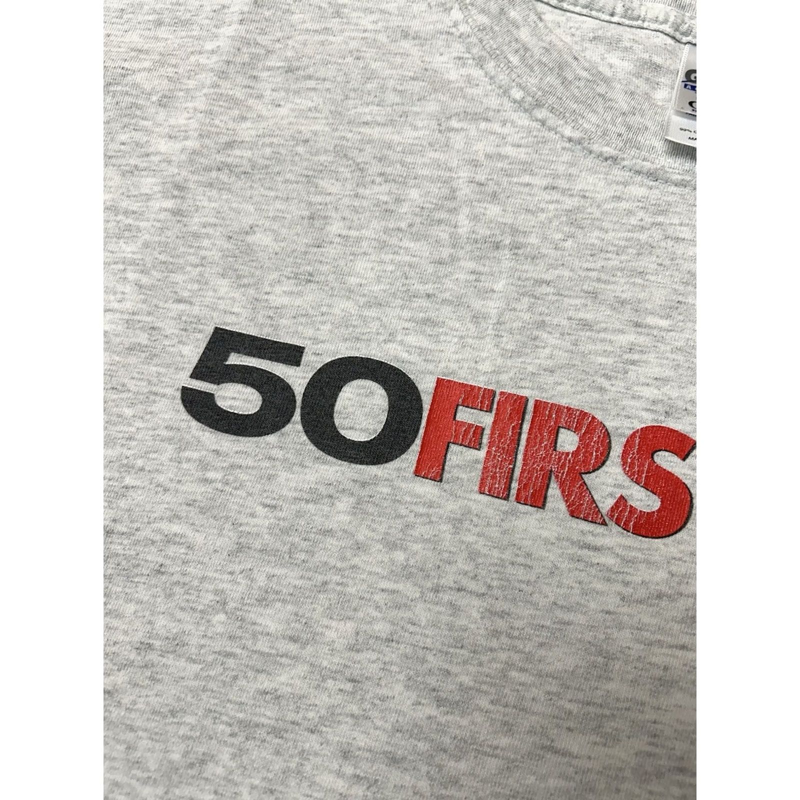 Vintage VINTAGE Adam Sandler 50 First Dates Tee Shirt Gray XL Movie Promo 2003 Short Sleeve Crew Neck Men 24x30.25 Inches Comfort Graphic Print Size US XL / EU 56 / 4 - 4 Thumbnail