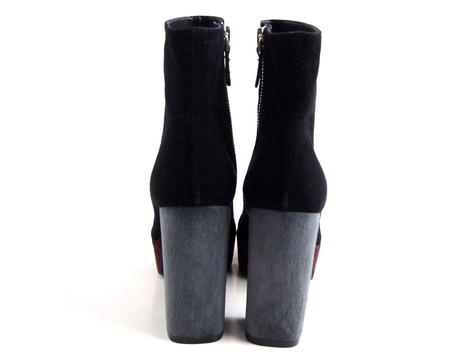 Designer Roberto Festa Platform Boots Black Suede Womens US 8 EU 38 Size US 8 / IT 38 - 5 Thumbnail