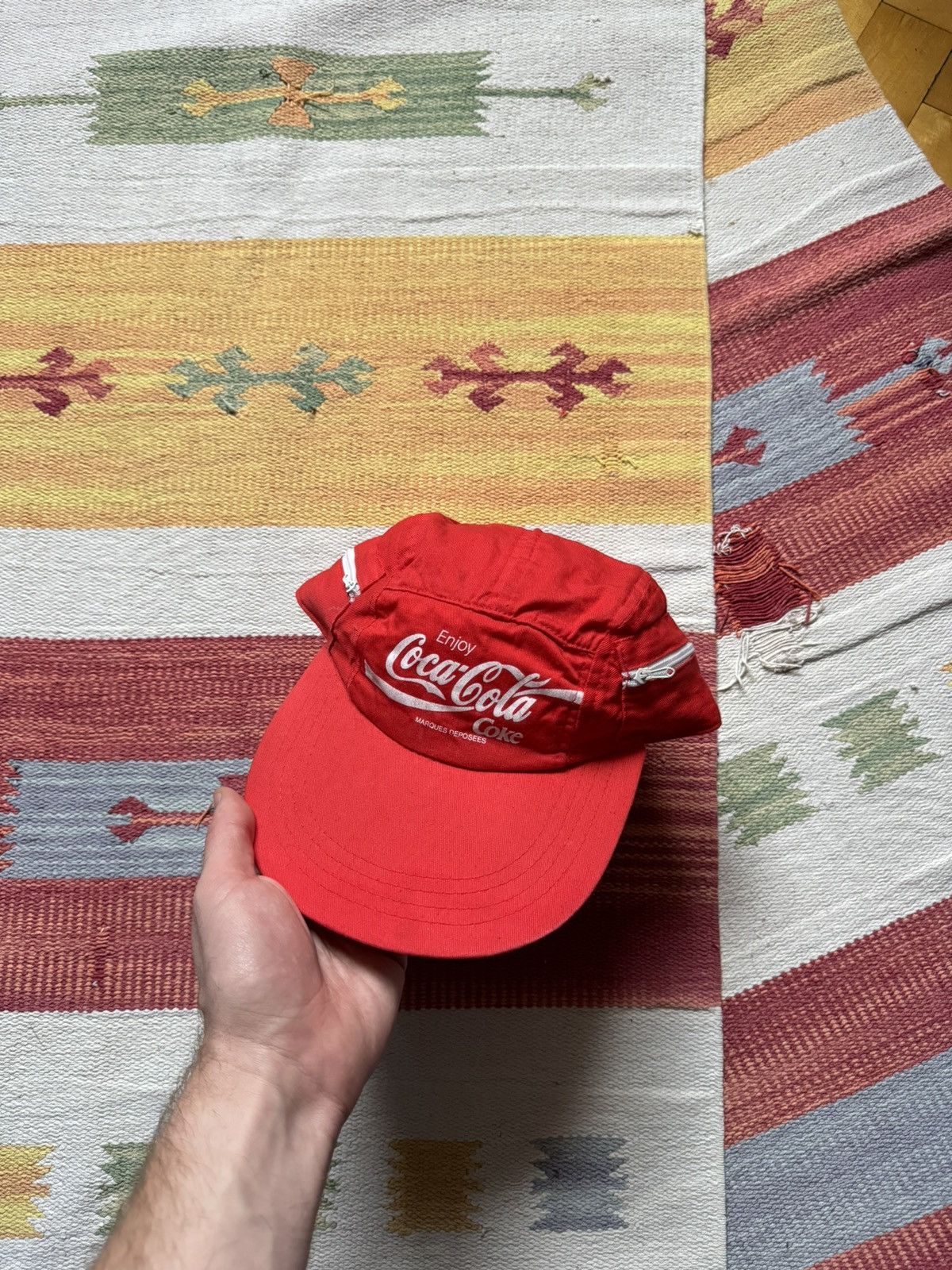 Vintage Vintage 80’s Coca-Cola y2k Red Classic Drink Hat Size ONE SIZE - 3 Thumbnail