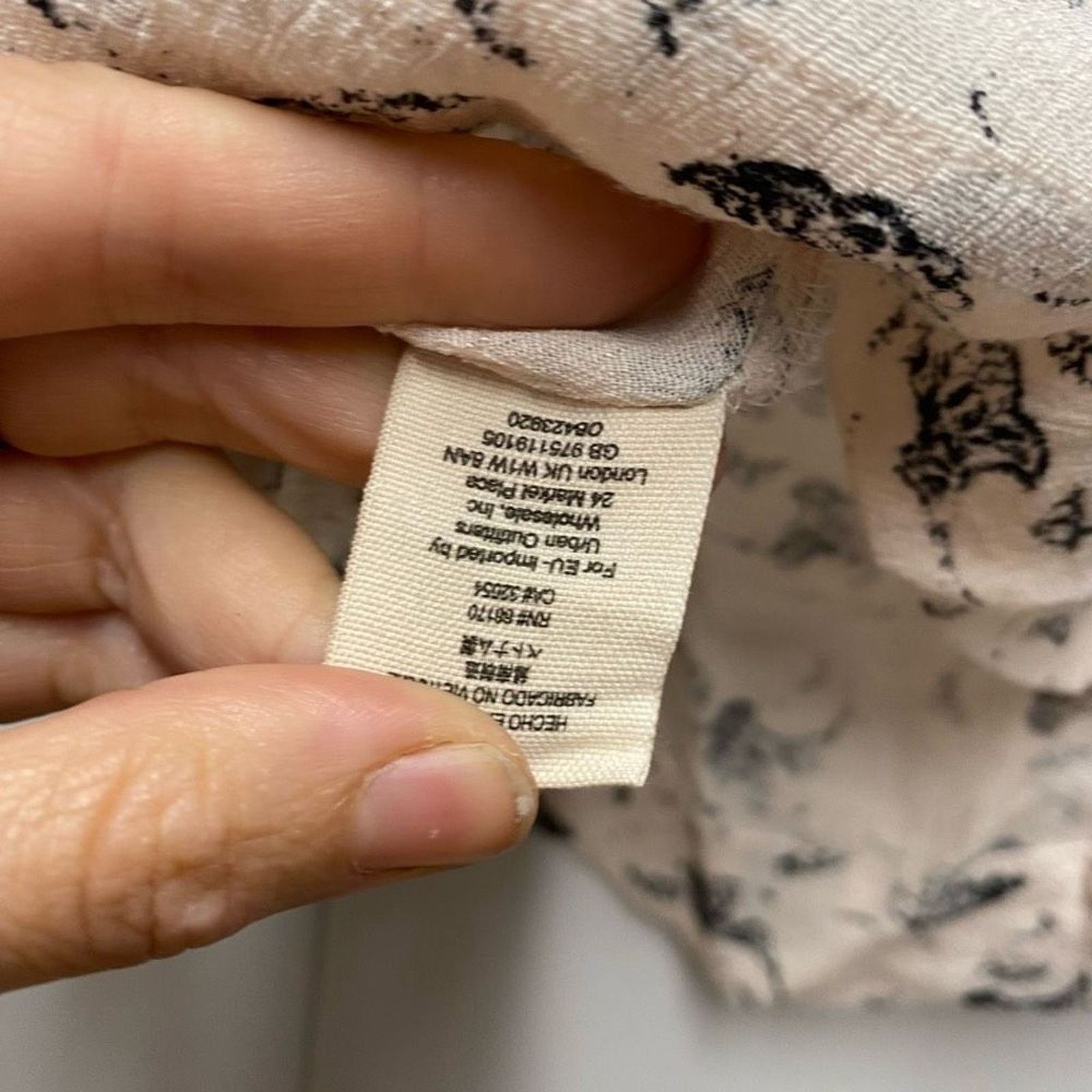 Free People Free People Crinkle Printed Look Through Top in Tea XS, $68 Size XS / US 0-2 / IT 36-38 - 6 Thumbnail
