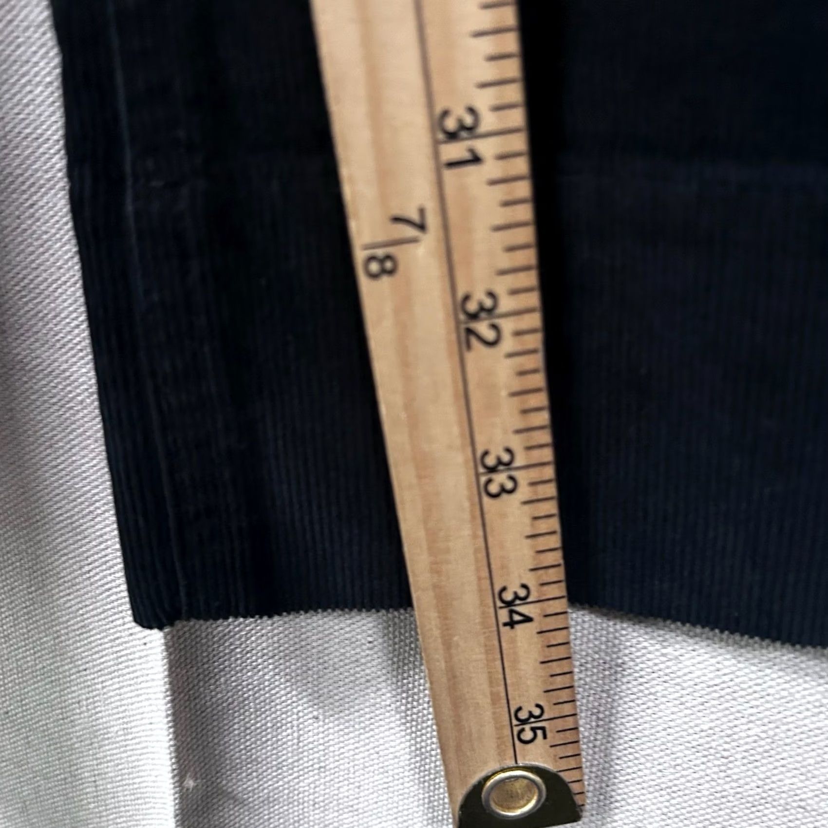 J.Crew J.Crew NWT High Rise Wide Leg Corduroy Pants Black 26 Tall Re-Imagined Stretch Dress Pants Womens Size 26" / US 2 / IT 38 - 7 Thumbnail