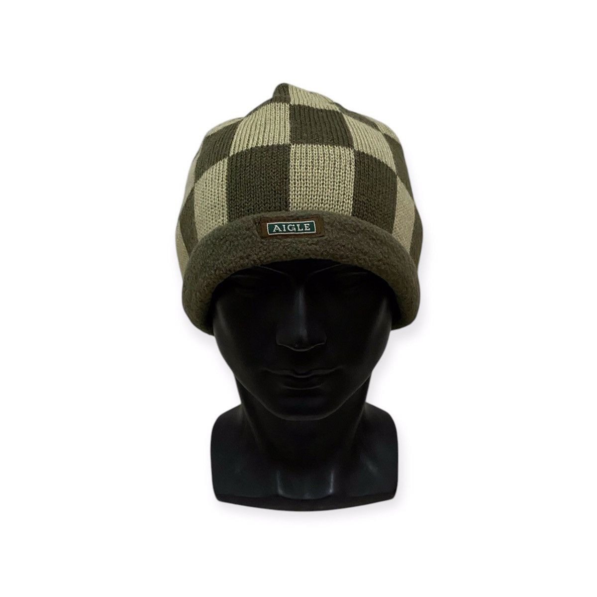 Aigle × Vintage Vintage Aigle Plaid Tartan Beanie Hat Size ONE SIZE - 1 Thumbnail