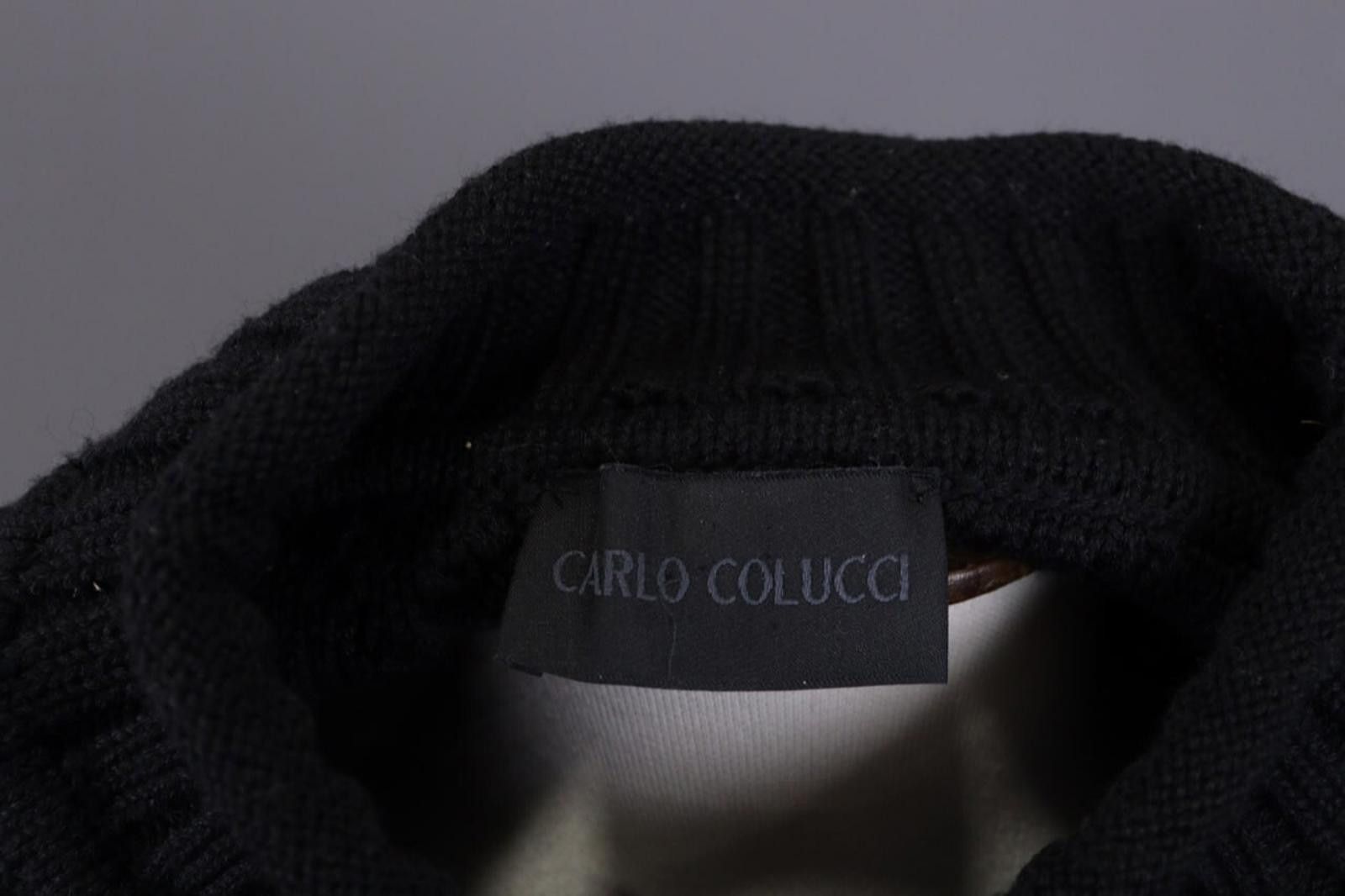 Carlo Colucci Carlo Colucci Black Wool Embroidered Knit Sweater Size 40 Size M / US 6-8 / IT 42-44 - 11 Thumbnail