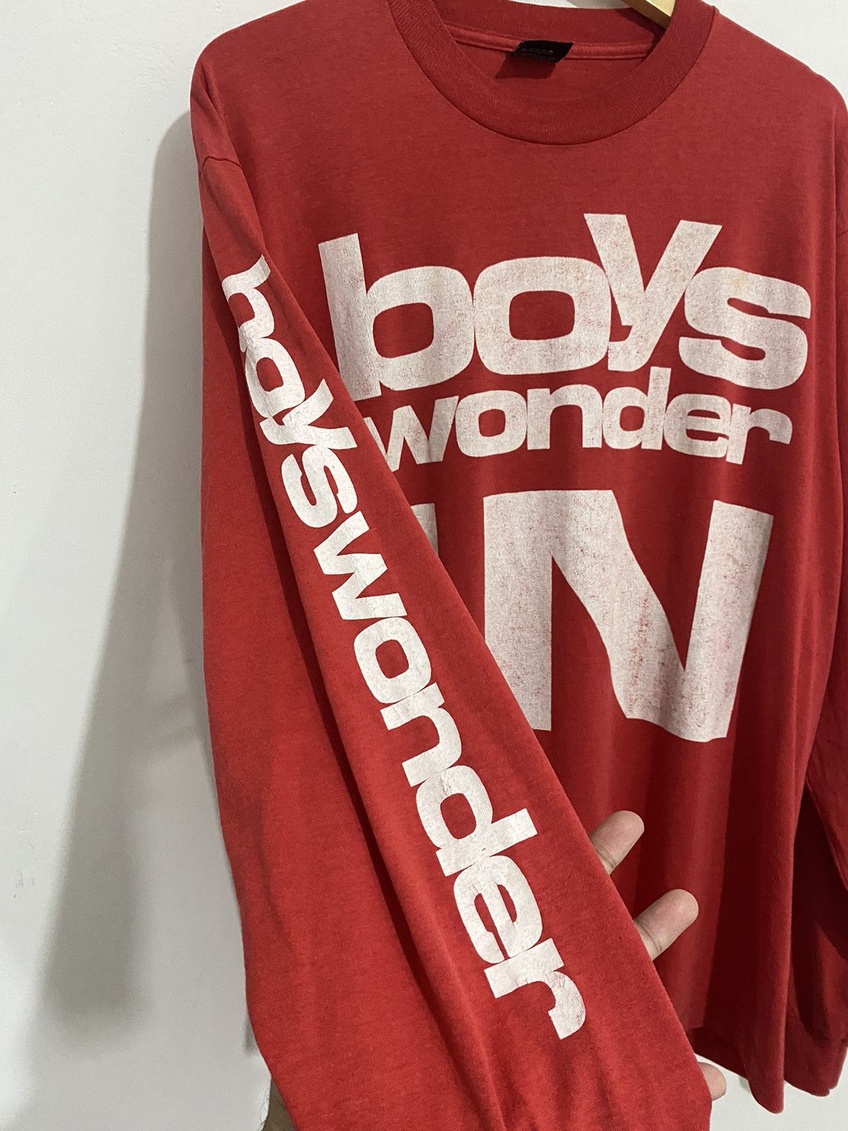 Band Tees Vintage Boys Wonder IN Britpop Rare Longsleeve Size US XL / EU 56 / 4 - 3 Thumbnail
