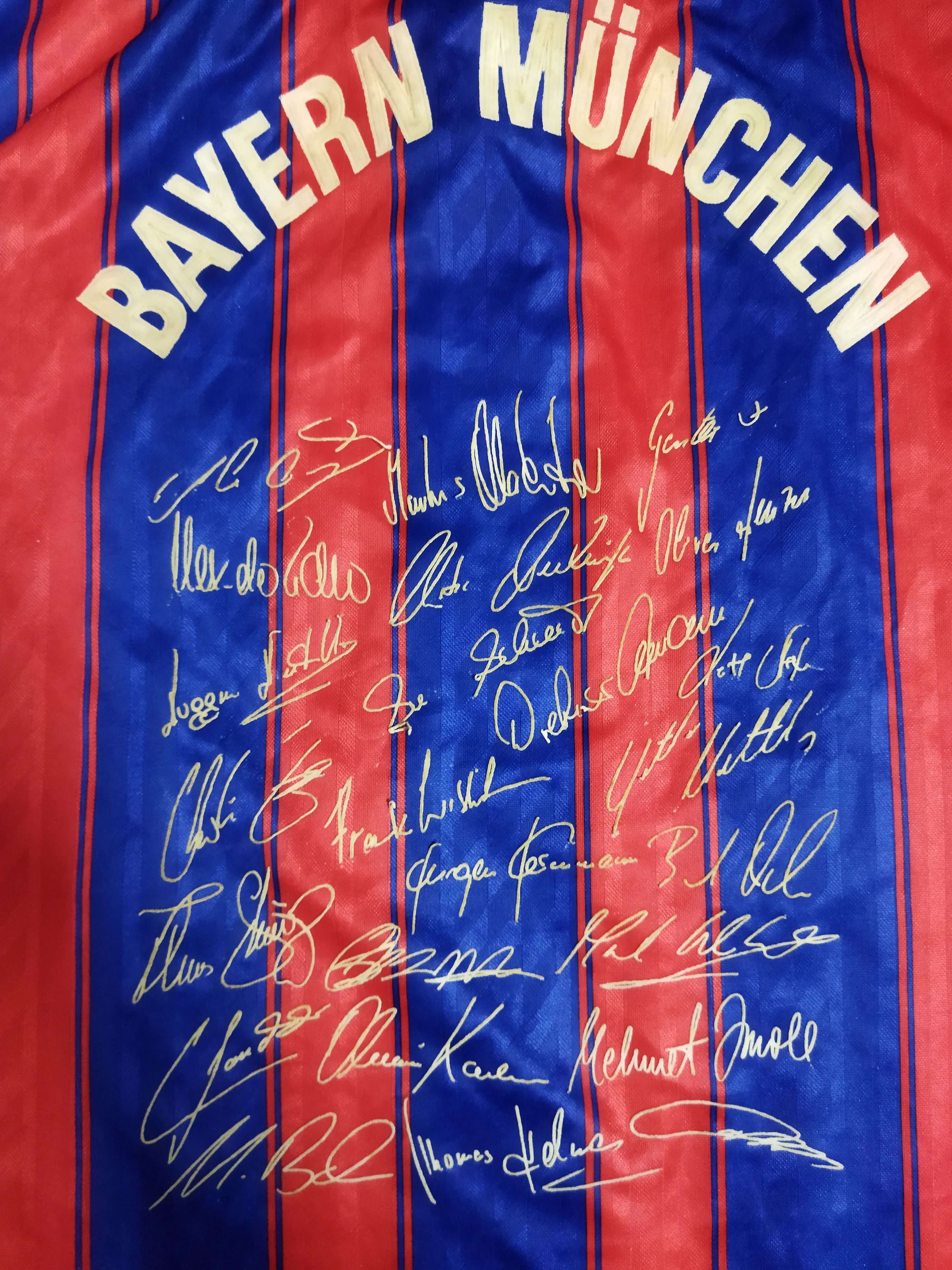 Adidas 1995/97 Bayern Munich Commemorative Signed Jersey Size US XL / EU 56 / 4 - 3 Thumbnail