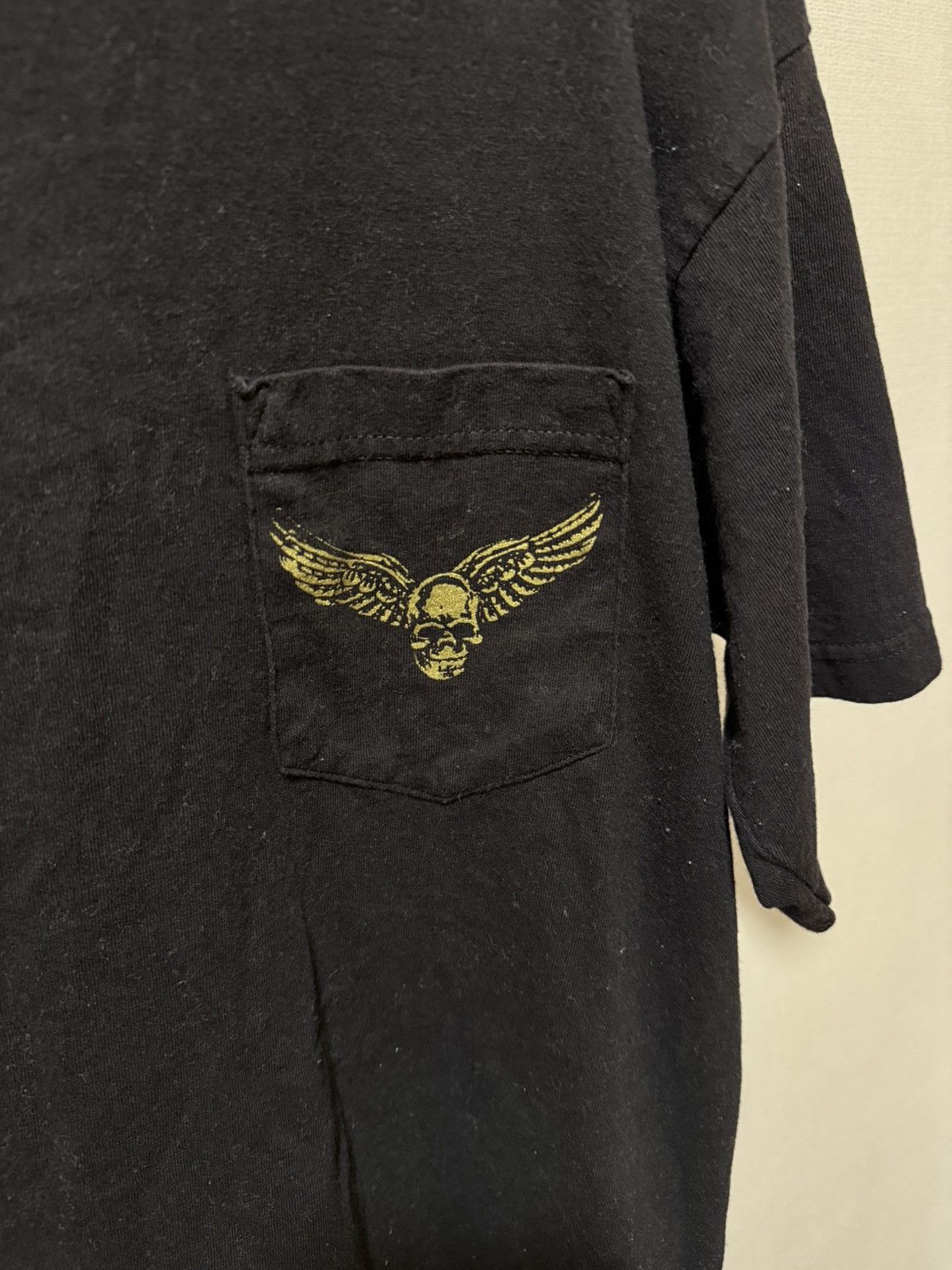 Chrome Hearts Chrome Hearts Vintage Foti Gold Skull Print Tshirt Black Size US M / EU 48-50 / 2 - 2 Thumbnail
