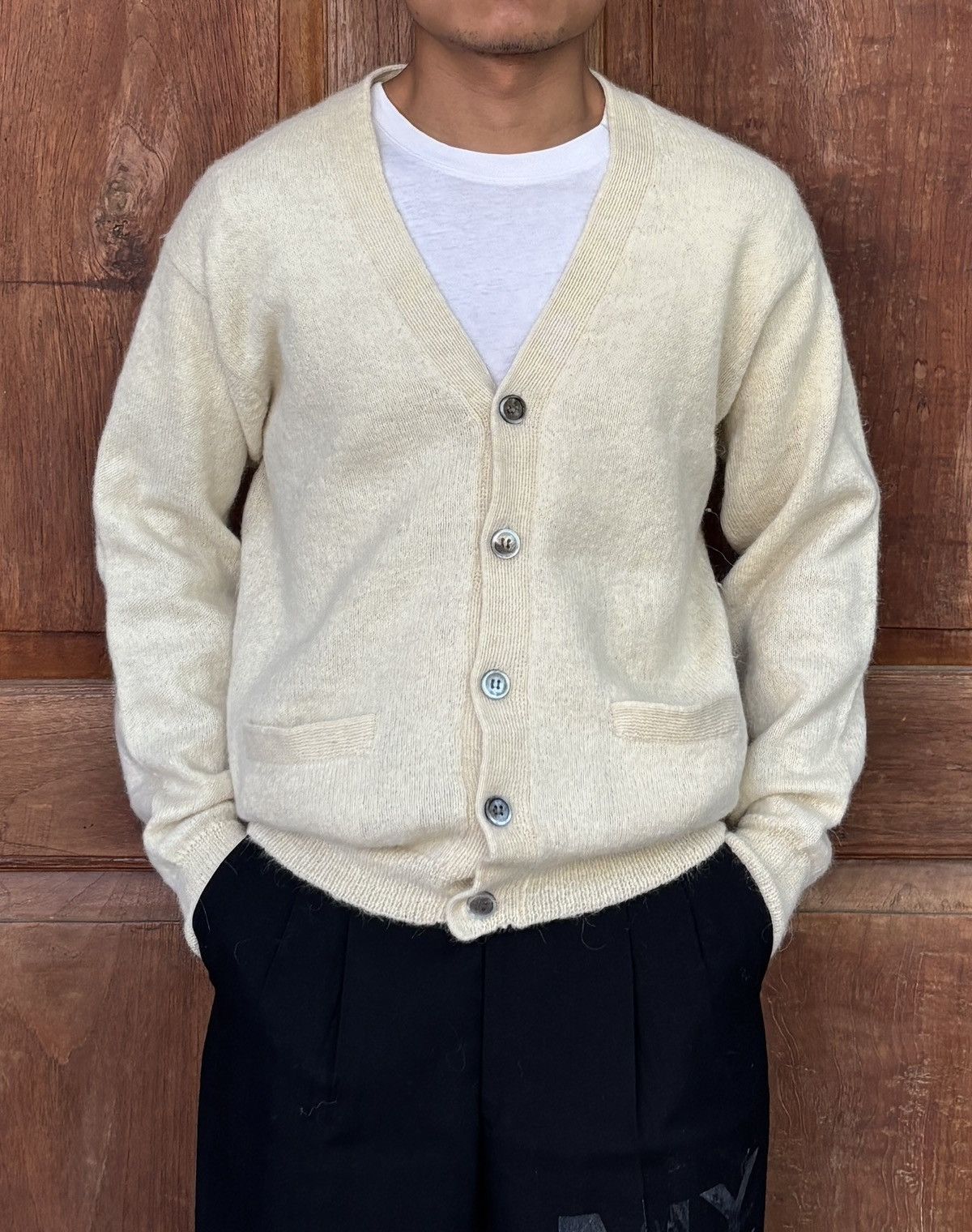 Yohji Yamamoto Ys for Men Mohair Cardigan Size US M / EU 48-50 / 2 - 1 Thumbnail