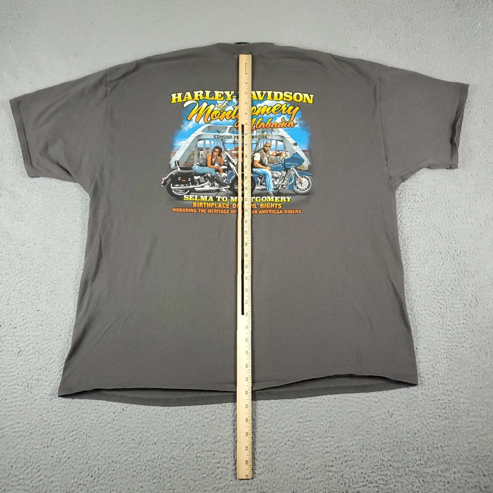 Harley Davidson Harley-Davidson T-Shirt Mens 3XL Brown Graphic Motorcycle Classic Size US XXL / EU 58 / 5 - 6 Thumbnail