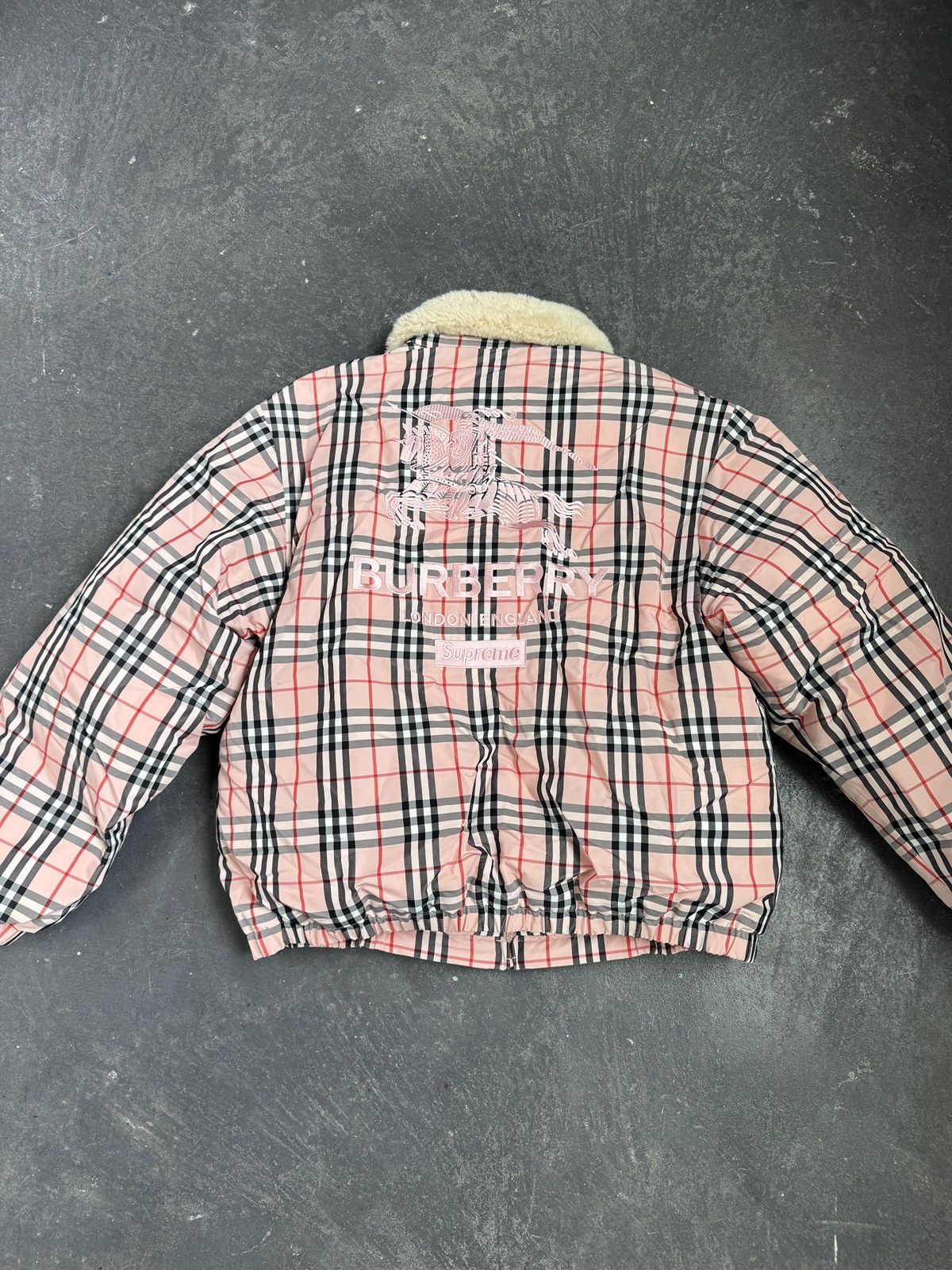 00s BURBERRY ジャケット Black Label × Burberry BURBERRY 00s MADE IN JAPAN REAL FUR