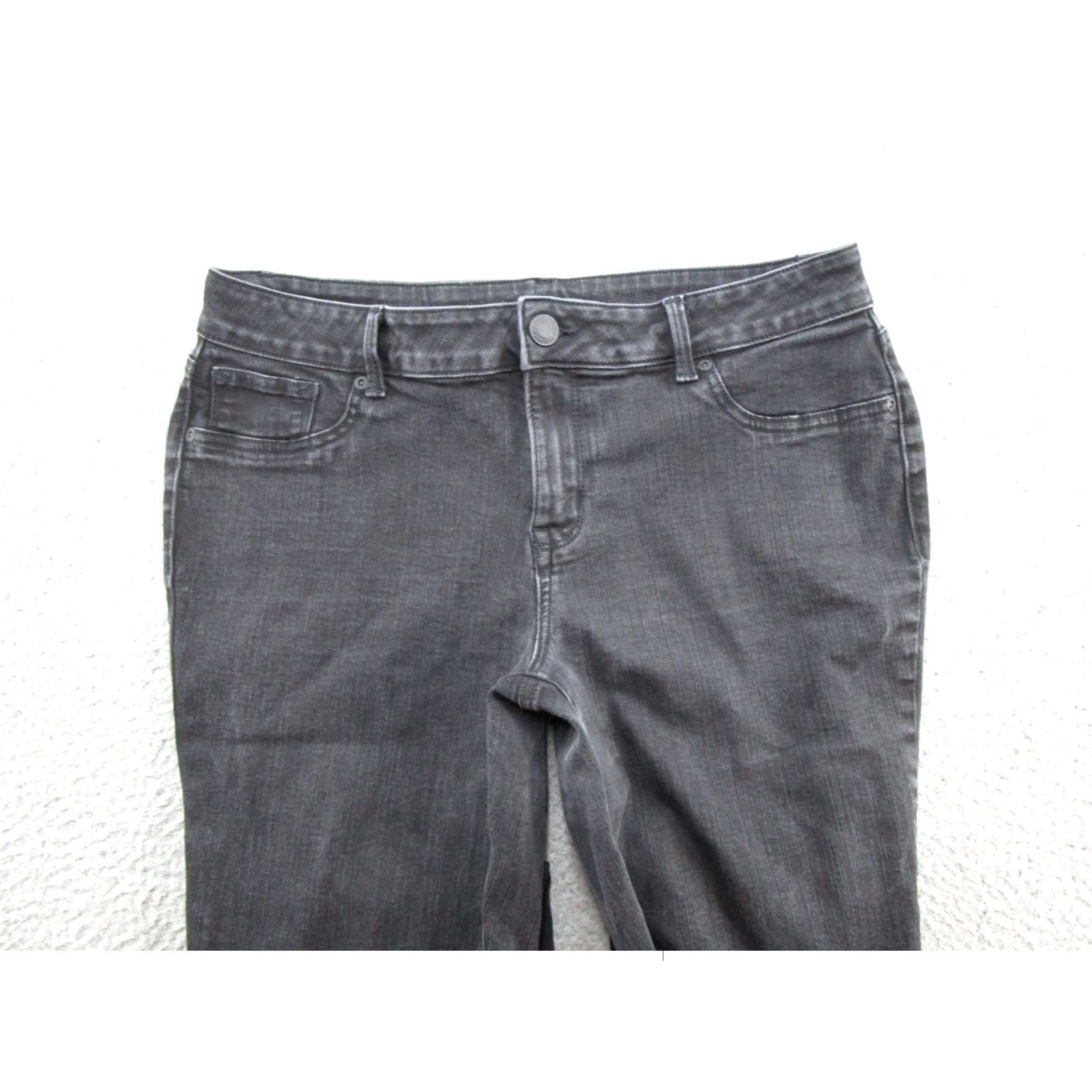 Vintage Maurices Mid Rise Denim Jeans Womens XL Long Black Stretch Skinny 5-Pocket Denim Maurices Womens Size XL Black Skinny Jeans Size 40" / US 18 - 3 Thumbnail