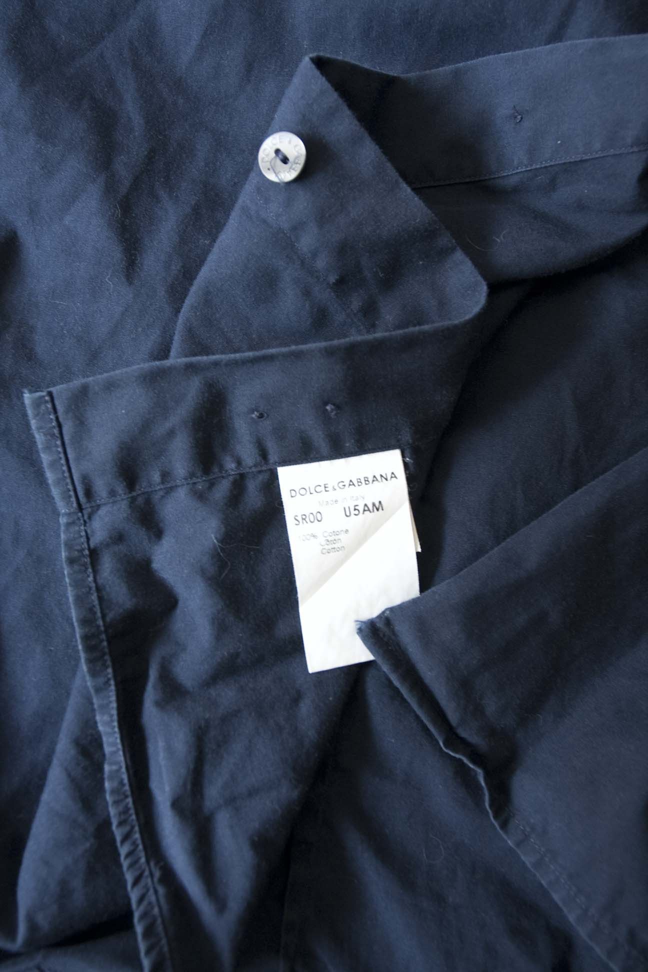Dolce & Gabbana Dolce & Gabbana Shirt Size 16.5 / 42 Dark Blue Size 42R - 4 Thumbnail