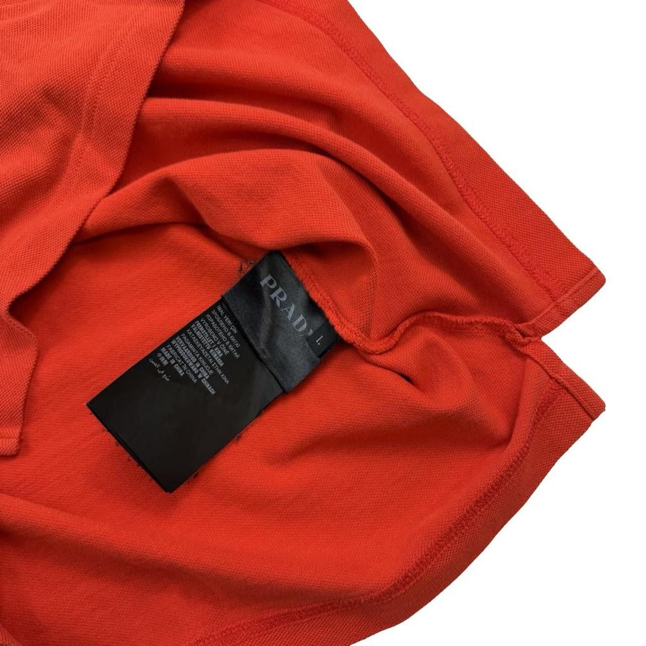 Prada Orange Prada Sport Red Tab Polo Shirt - Large Size US L / EU 52-54 / 3 - 6 Thumbnail
