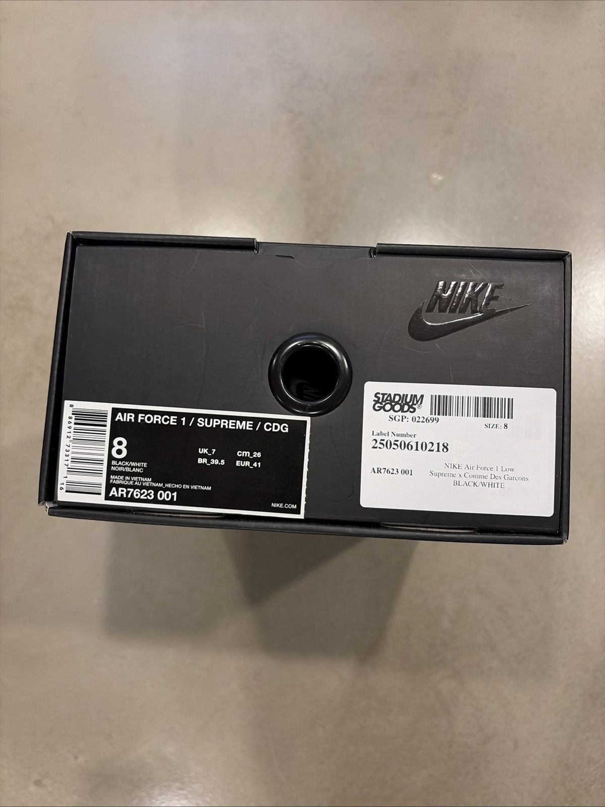Comme des Garcons SHIRT × Nike × Supreme Nike Air Force 1 Supreme CDG Split Swoosh Size US 8 / EU 41 - 7 Thumbnail