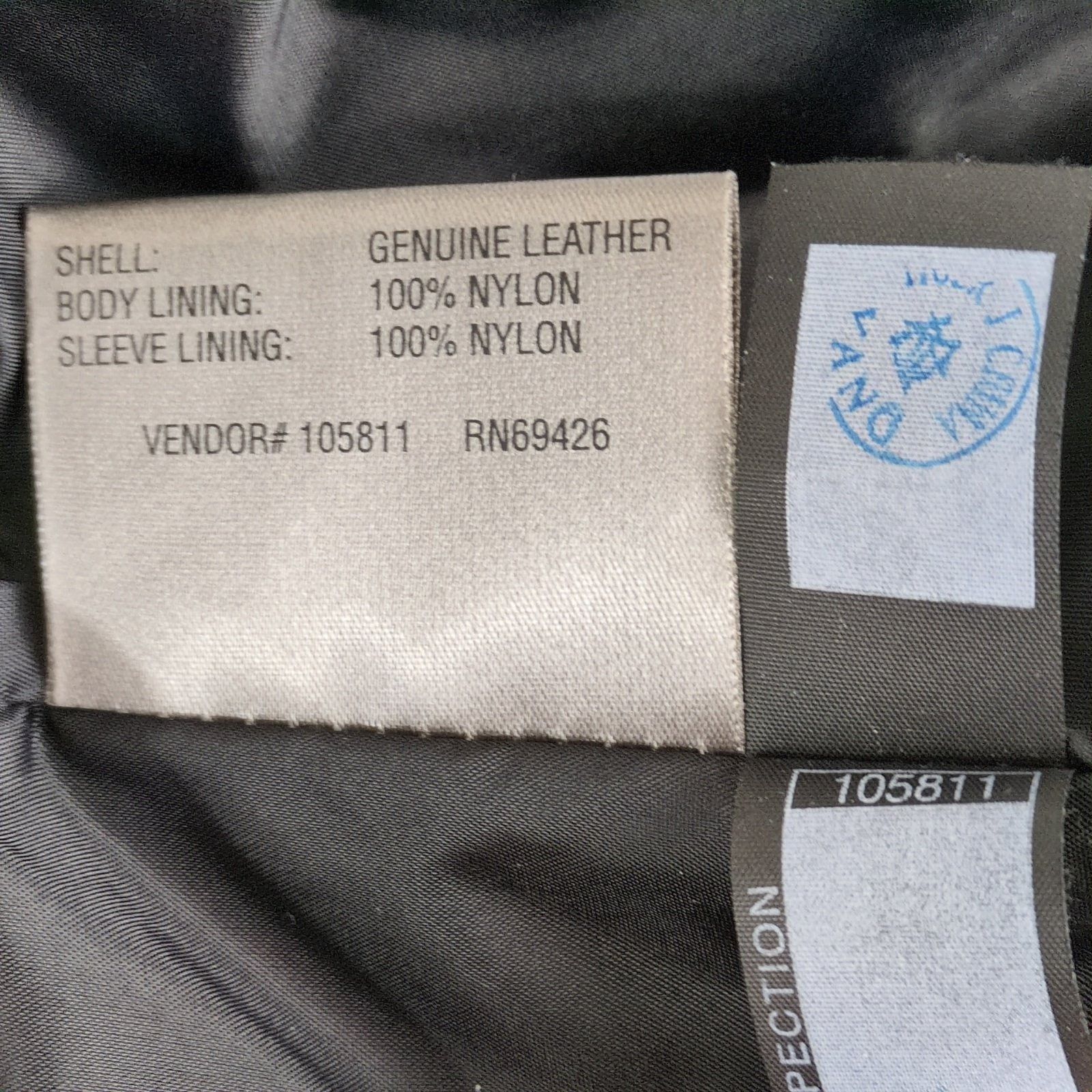 Wilsons Leather Wilson's Women's M Button Front Black Leather Jacket Size M / US 6-8 / IT 42-44 - 6 Thumbnail