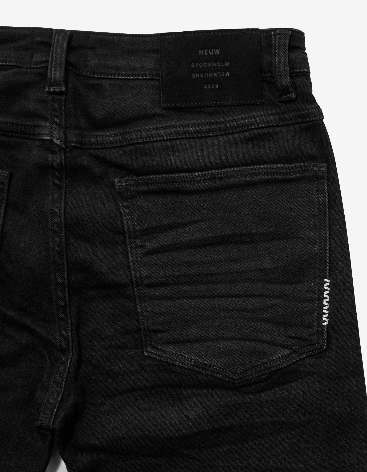 NEUW Denim Rebel Skinny Friction Distressed Black Jeans Size US 32 / EU 48 - 6 Thumbnail