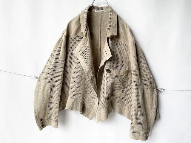 Issey Miyake issey miyake Linen mesh silhouette jacket Size US M / EU 48-50 / 2 - 2 Thumbnail