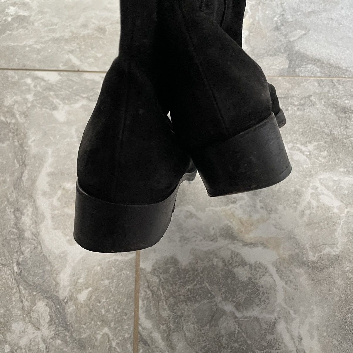 Chanel × Vintage 39 Boots Black Vintage CHANEL shoes sneakers Size US 9 / IT 39 - 8 Thumbnail