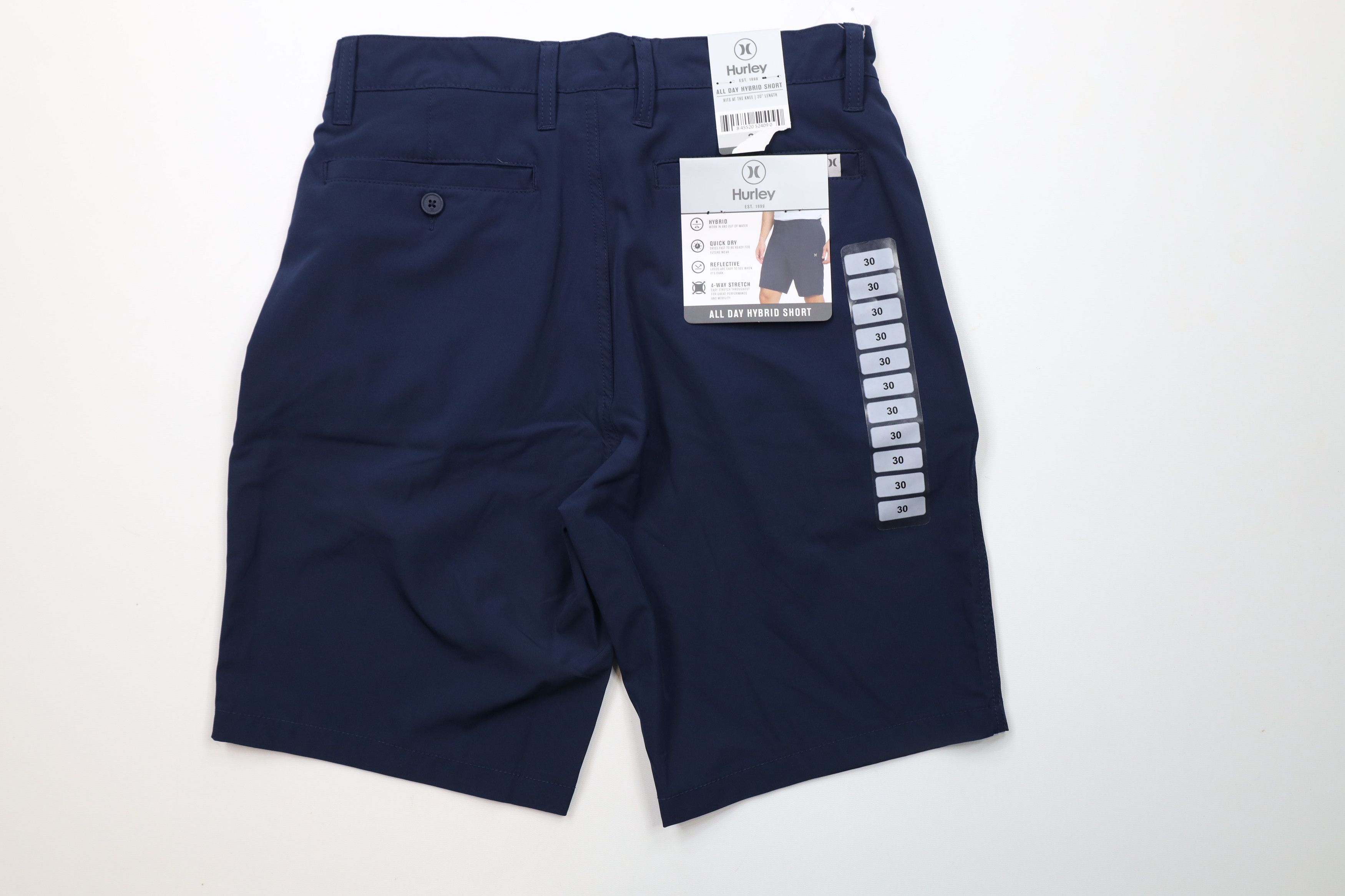 Hurley × Vintage New Hurley All Day Hybrid Shorts Stretch Blue Reflective Size US 30 / EU 46 - 7 Thumbnail