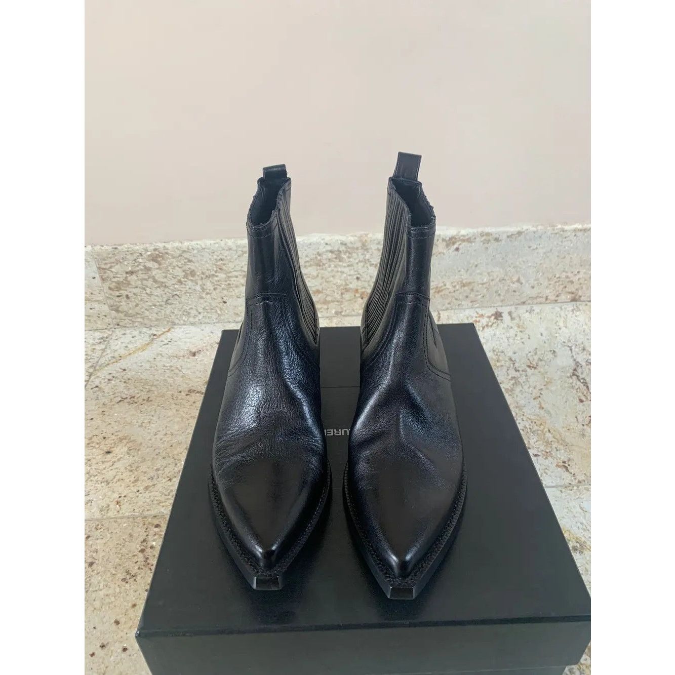 Saint Laurent Paris o1rshd1 Lukas 40 Boots in Black Size US 8 / EU 41 - 8 Thumbnail