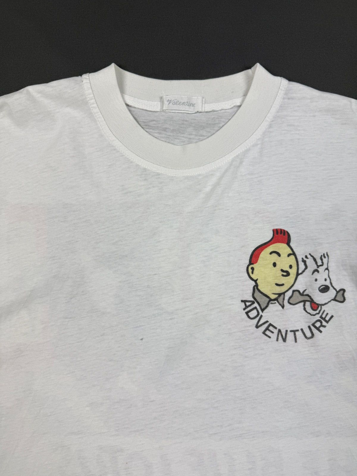 Vintage 1990’s Vintage Tin Tin The Blue Lotus Graphic Boxy Tee Size US S / EU 44-46 / 1 - 2 Thumbnail