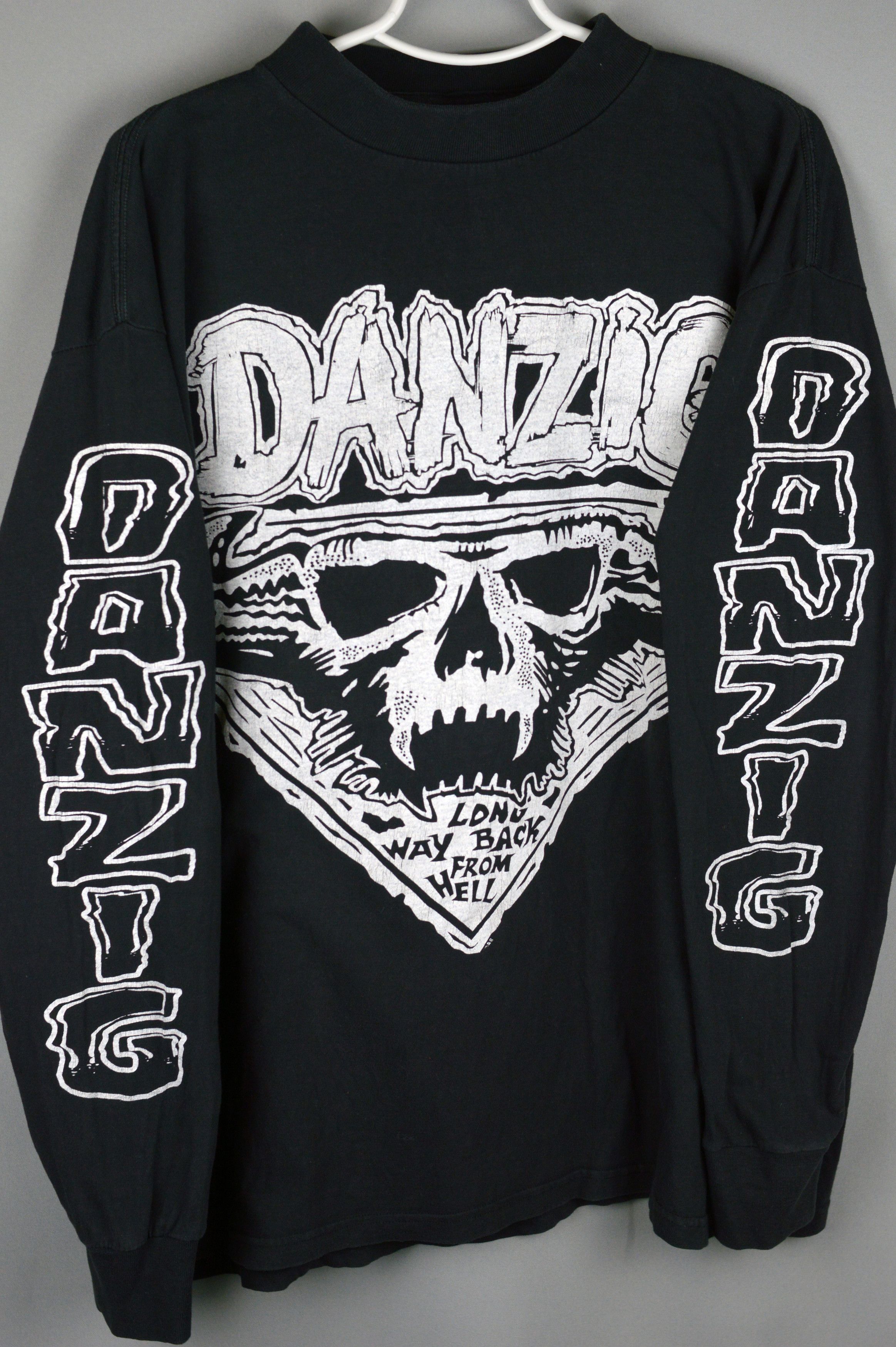 Band Tees Danzig Long Way Back From Hell 1990 t shirt Size US XL / EU 56 / 4 - 6 Thumbnail