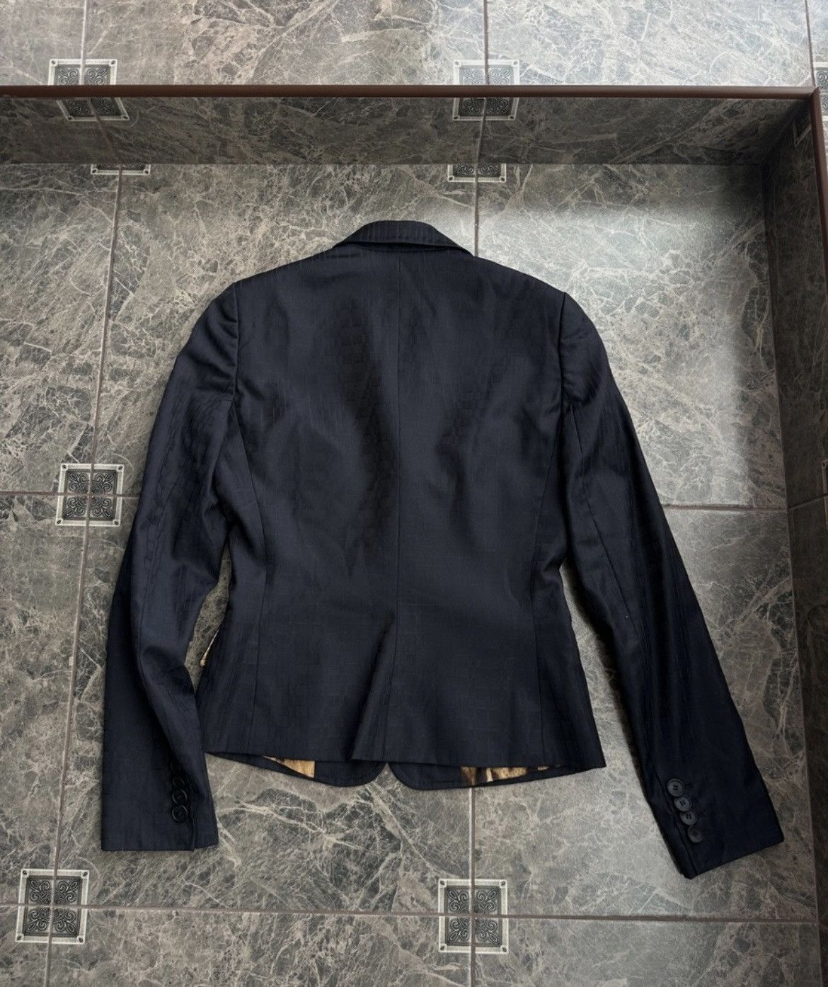 Dolce & Gabbana Dolce & Gabbana Blazer LeopardLined Black Virgin Wool Jacket Size M / US 6-8 / IT 42-44 - 3 Thumbnail