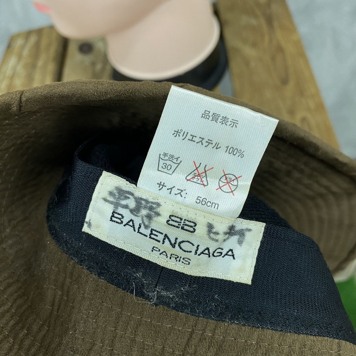 Vintage Vintage Balenciaga Bucket Hat Size 46 - 9 Thumbnail