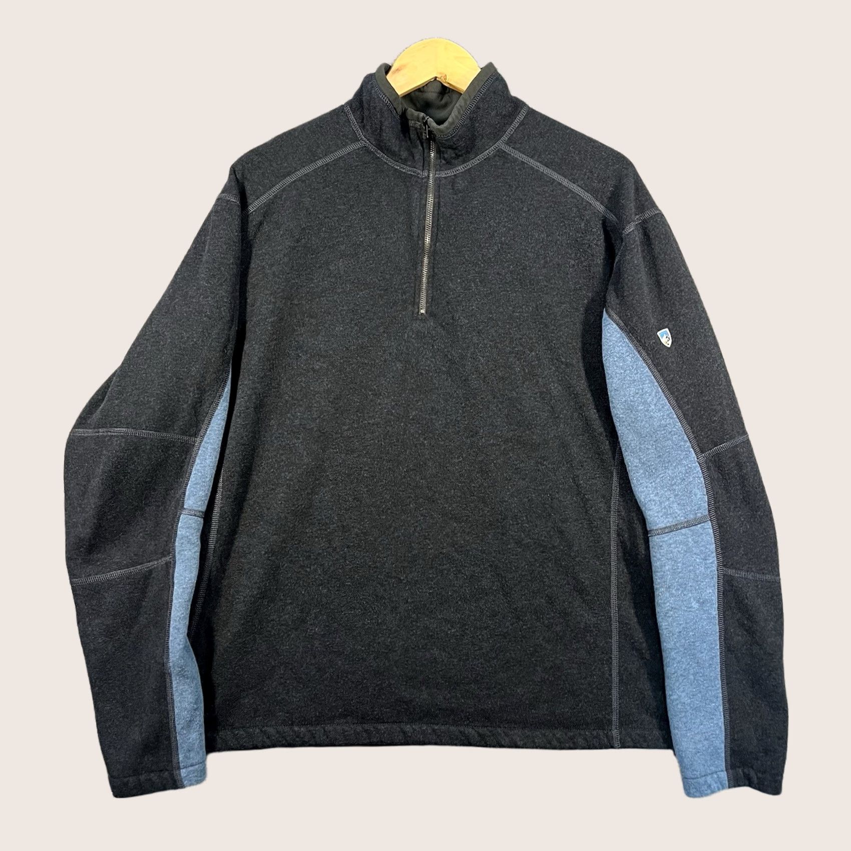 Vintage Kuhl Vers 1/4-Zip Pullover Fleece Mens 2XL Blue Long Sleeve Performance Sweatshirt Size US XXL / EU 58 / 5 - 1 Thumbnail