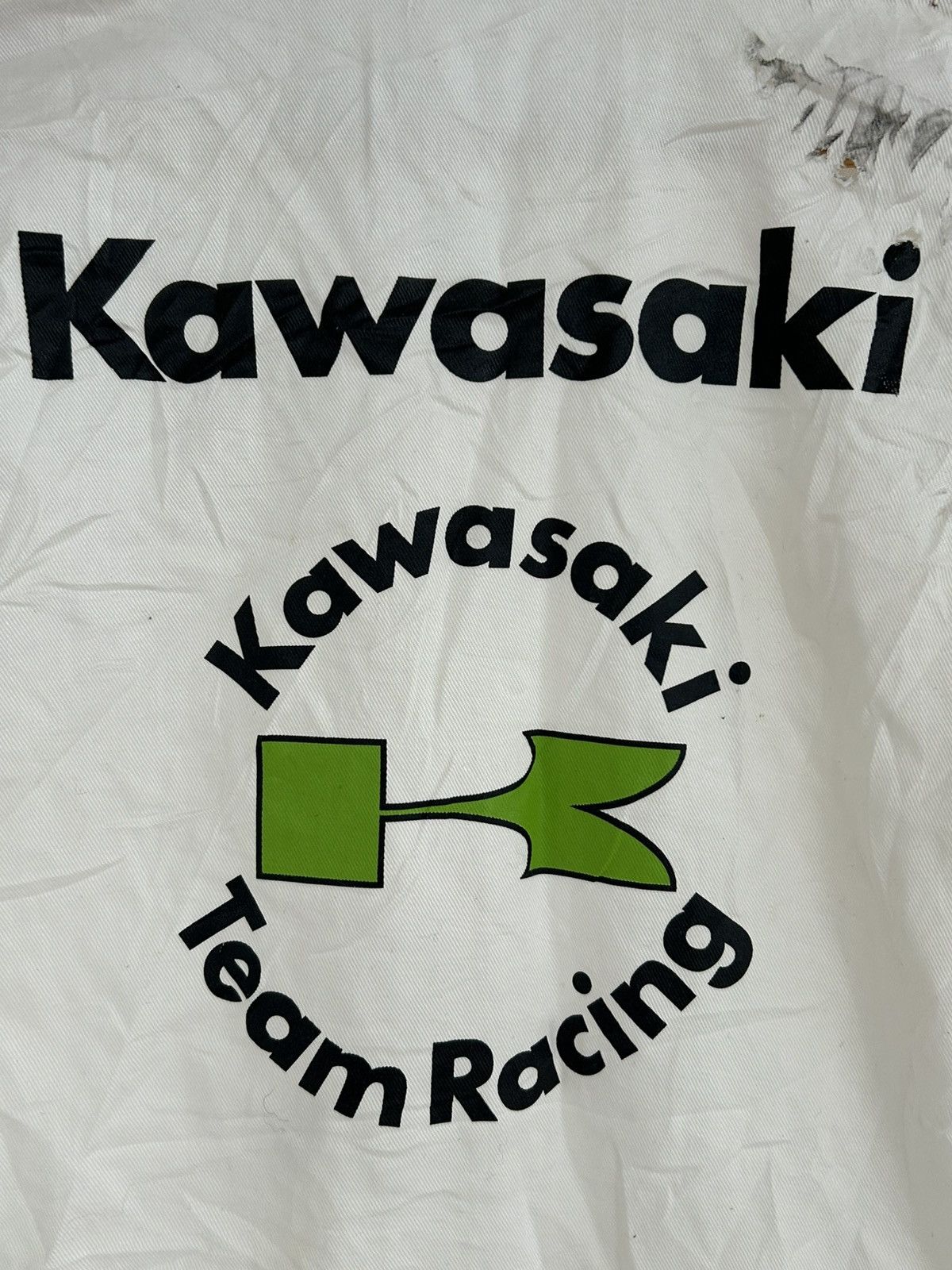 Japanese Brand Kawasaki Team Racing Japan Vintage White Coverall Size US 31 - 13 Thumbnail