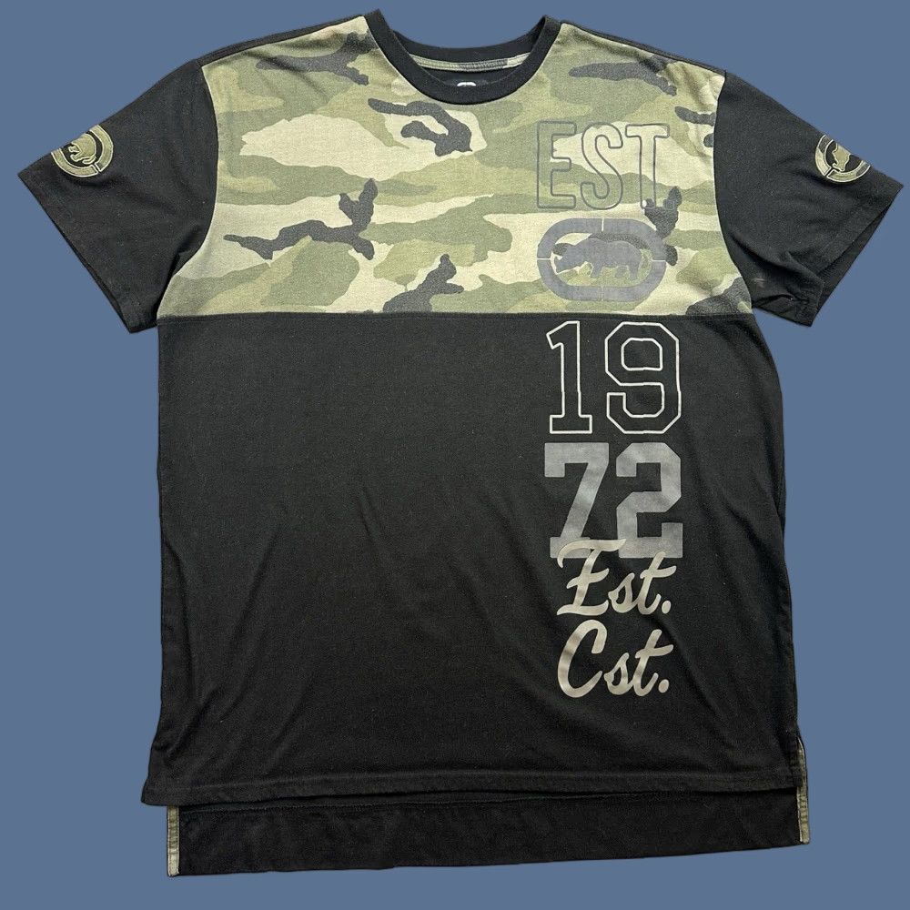 Ecko Unltd. VINTAGE Ecko Unltd Shirt Mens 2XL Black Camo Rhino Logo Hip Hop Skate Punk Y2K Size US XXL / EU 58 / 5 - 1 Thumbnail